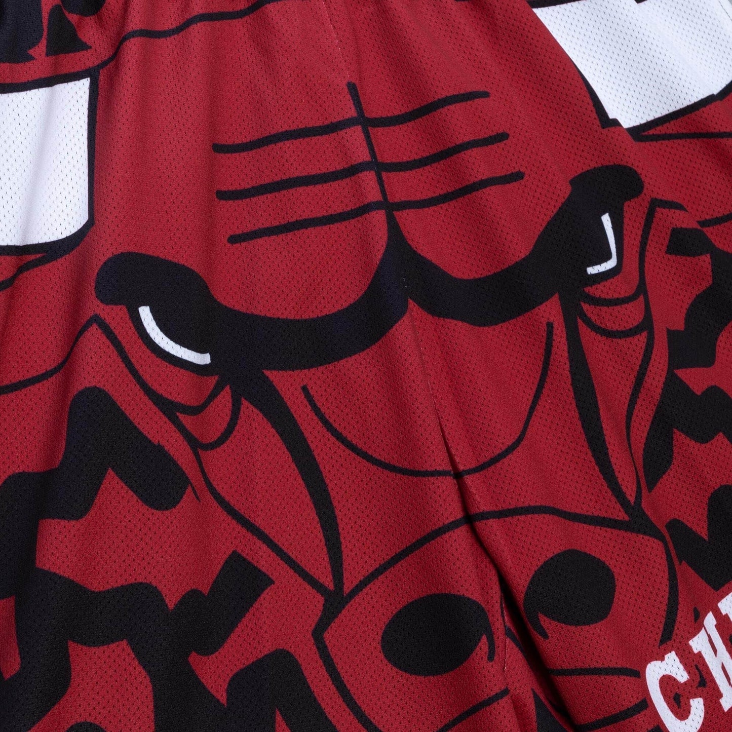 Mitchell & Ness NBA JUMBOTRON 2.0 SUBLIMATED SHORTS CHICAGO BULLS BLACK / RED