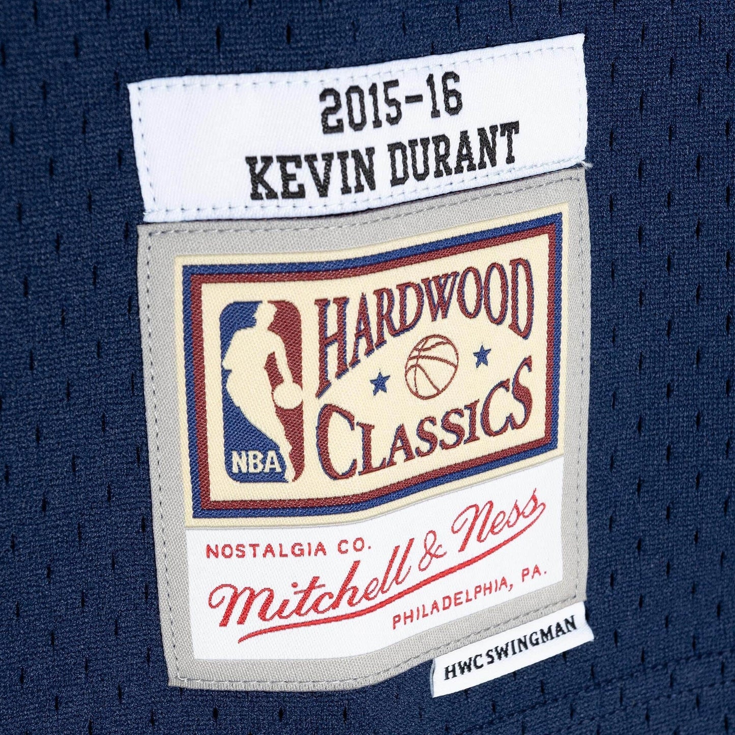 Basketbalový dres Mitchell & Ness NBA Alt. Swingman Jersey Kevin Durant Oklahoma City Thunder tmavomodrý