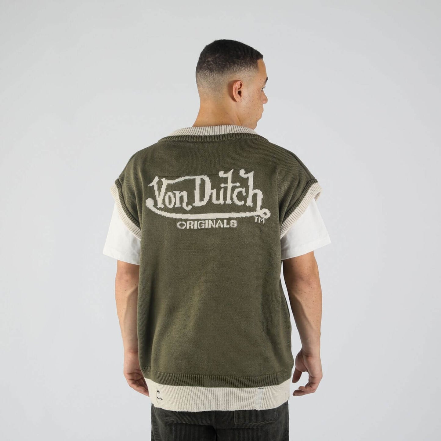 Pletená vesta Von Dutch Originals Mavy Knit Vest zelená