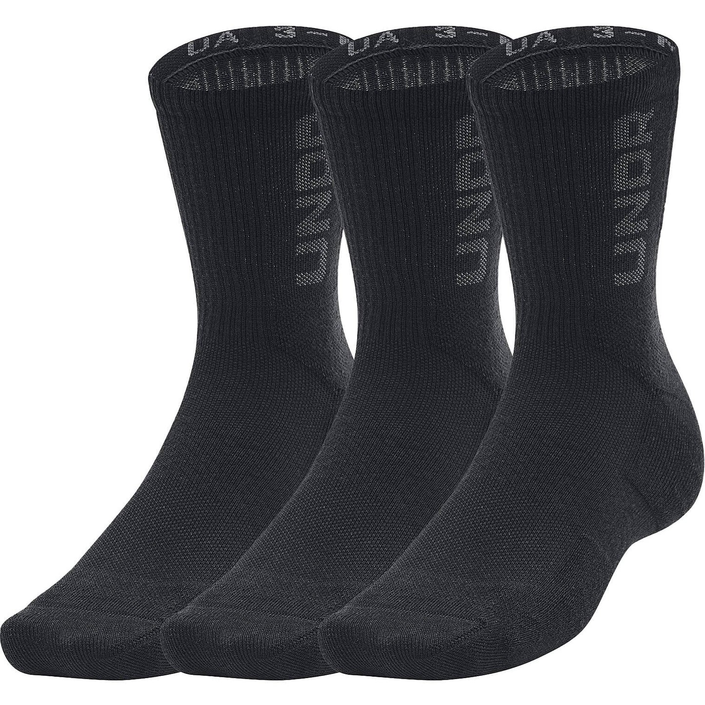 Športové ponožky Under Armour UA 3-Maker 3 páry Mid-Crew čierne