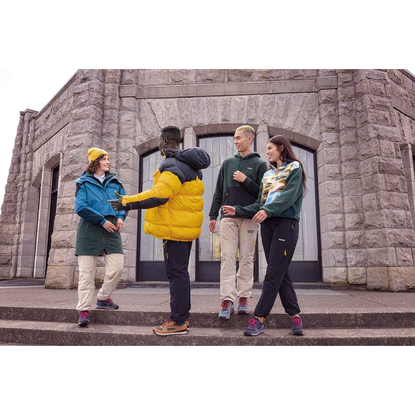 Zimná bunda Columbia Ballistic Ridge™ Oversized Puffer Stinger / Black žltá