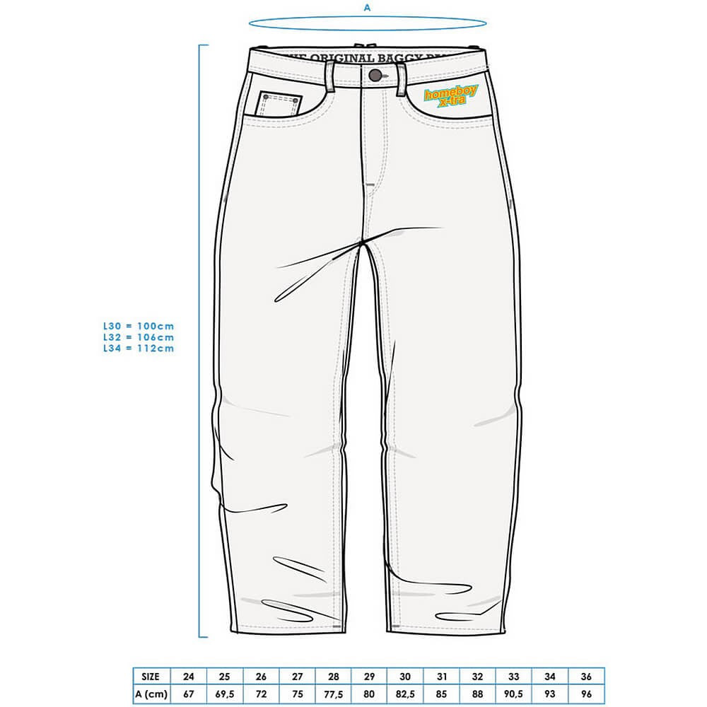 Džínsy Homeboy X-tra MONSTER Denim Washed Blue modré