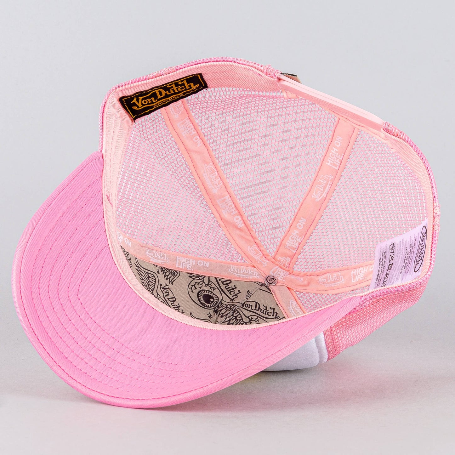 Von Dutch Originals Trucker Atlanta Heritage Logo White/Pink