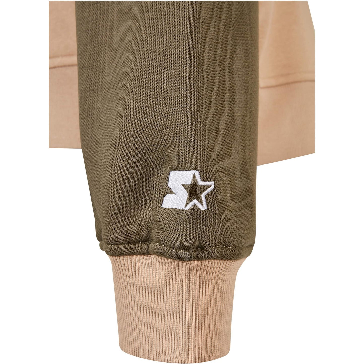 Starter Patchwork Crewneck unionbeige/darkolive/bark