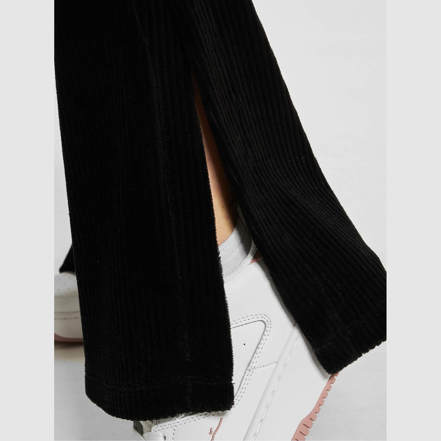 Dámske tepláky Karl Kani KK OG Corduroy Slit Flared Pants čierne