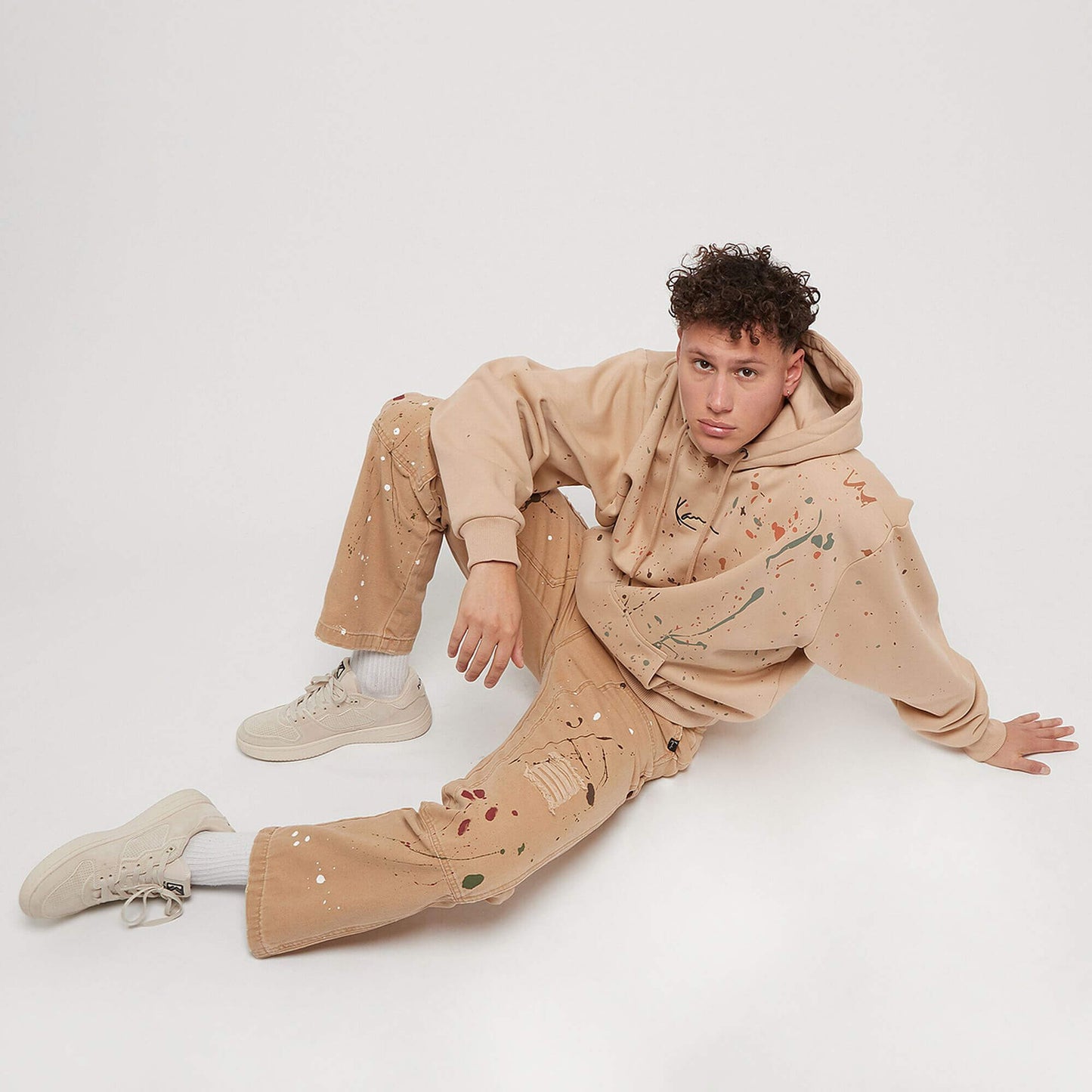 Nohavice Karl Kani KK OG Washed Cargo Pants sand pieskové