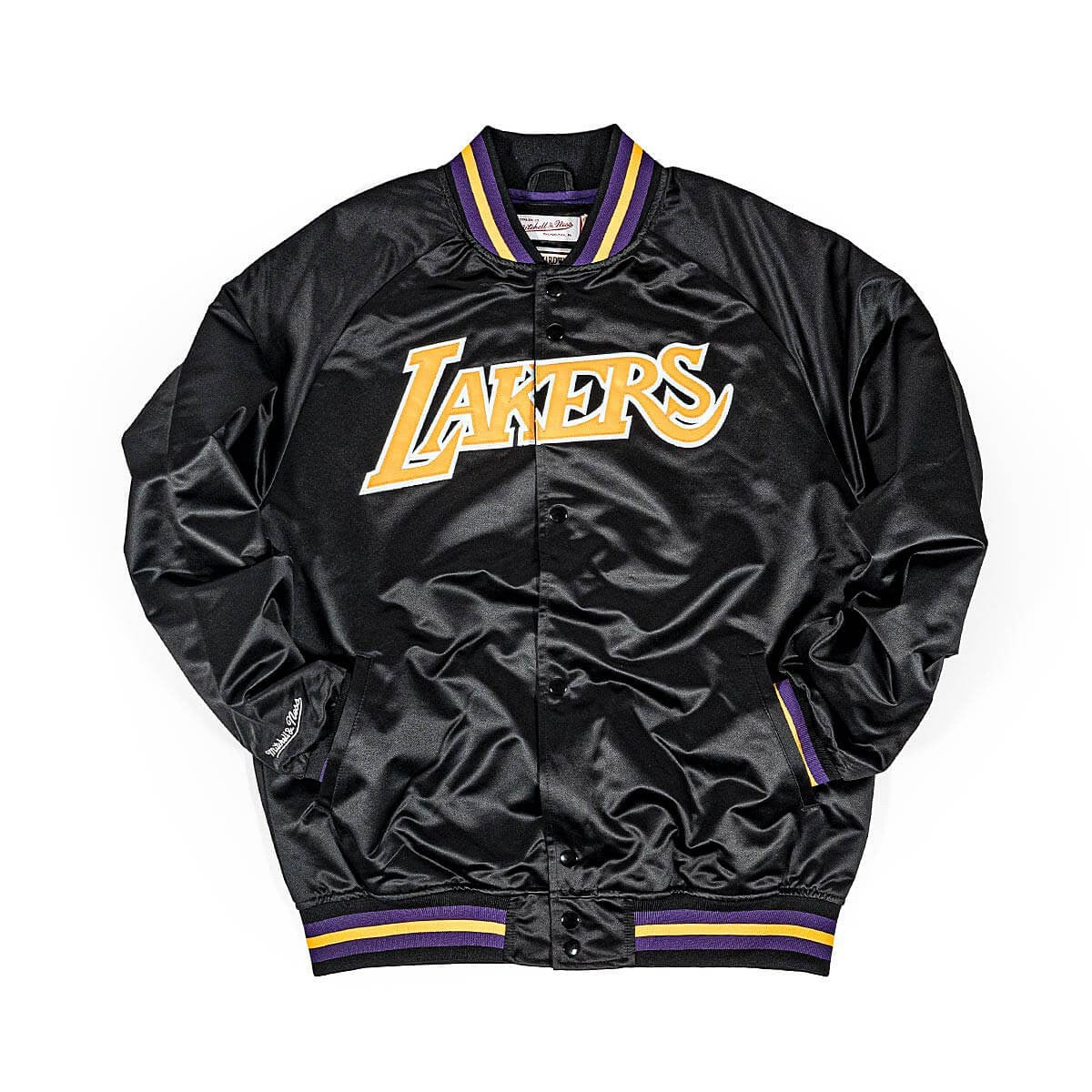 Mitchell & Ness Lightweight Satin Jacket Los Angeles Lakers Black