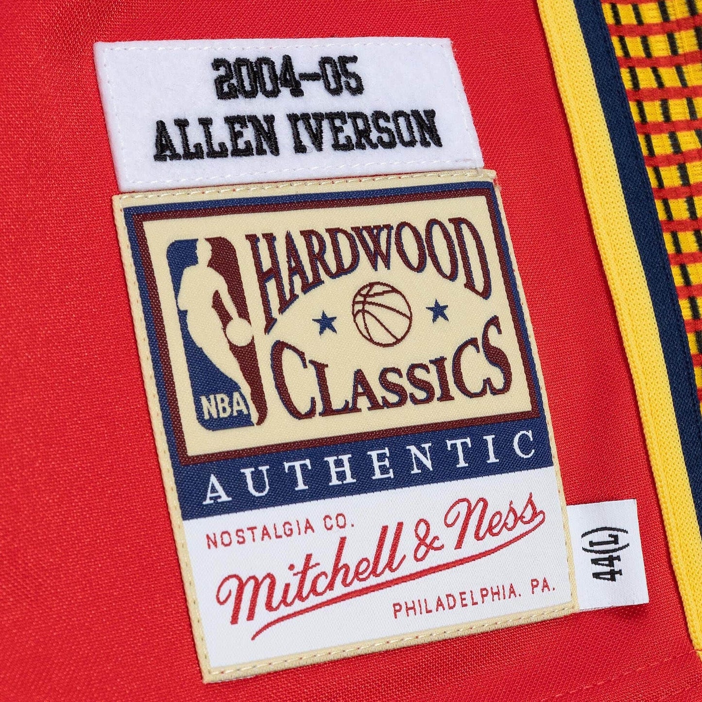 Basketbalový dres Mitchell & Ness NBA Alternate Jersey Philadelphia 76ers Allen Iverson Victory červený