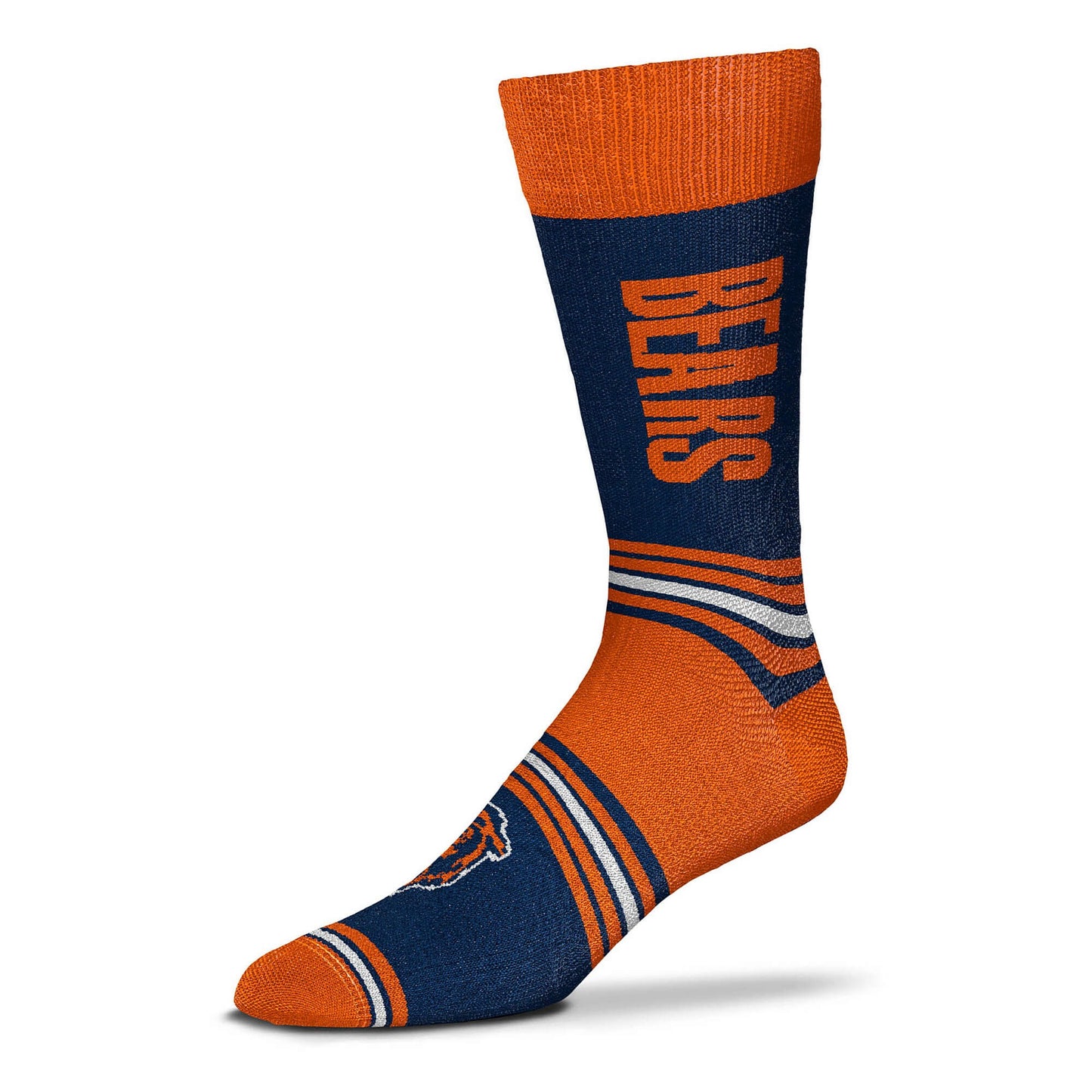 Ponožky For Bare Feet NFL Graphic Go Team Socks Chicago Bears oranžové/tmavomodré