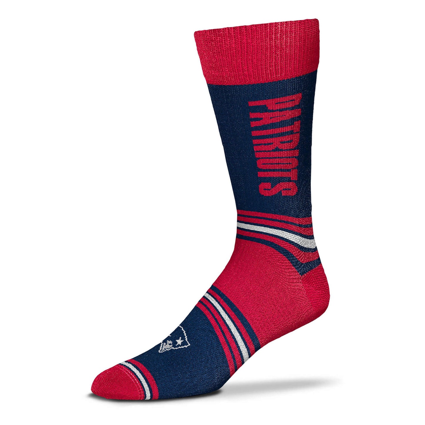 Ponožky For Bare Feet NFL Graphic Go Team Socks New England Patriots červené/tmavomodré