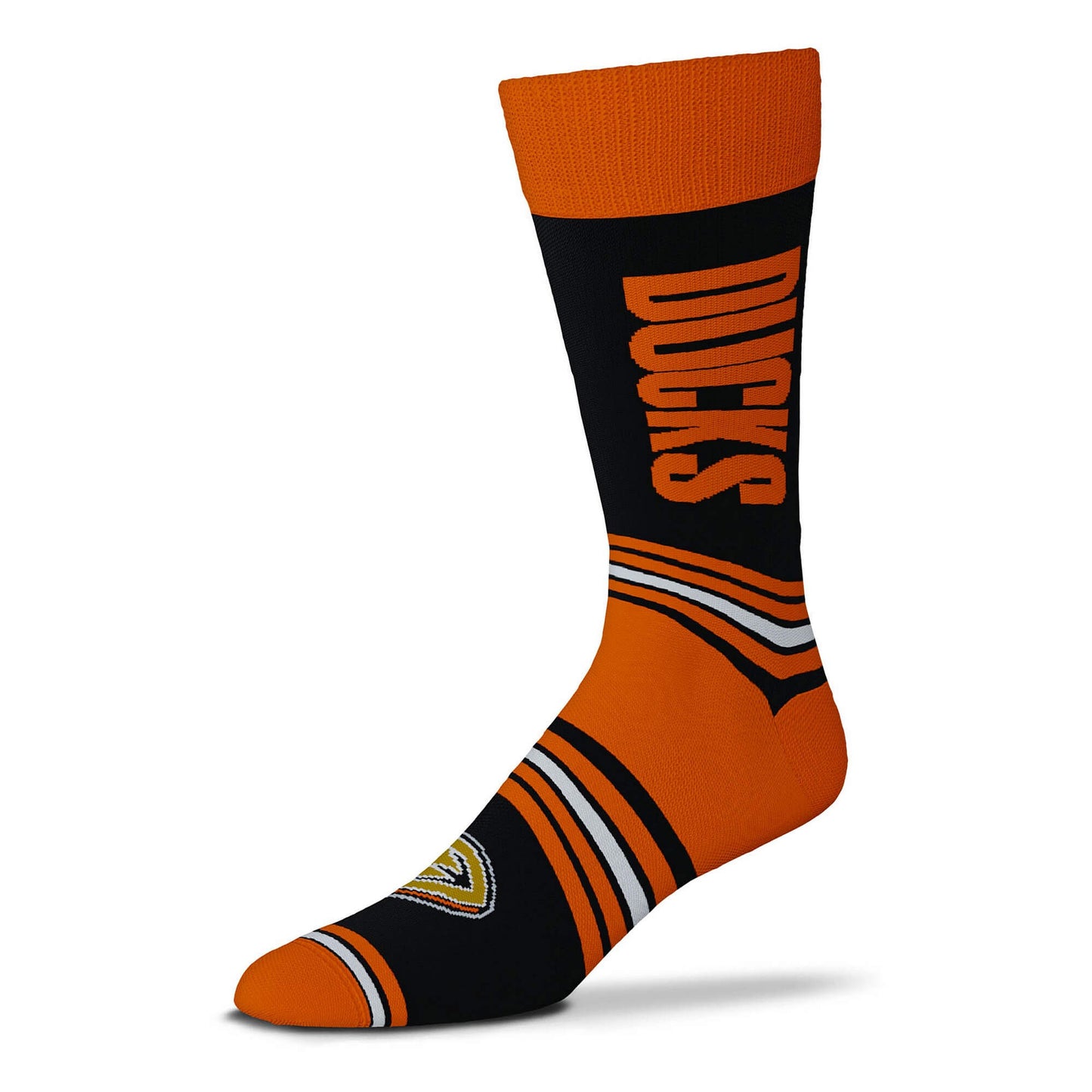 Ponožky For Bare Feet NHL Graphic Go Team Socks Anaheim Ducks oranžová/čierna