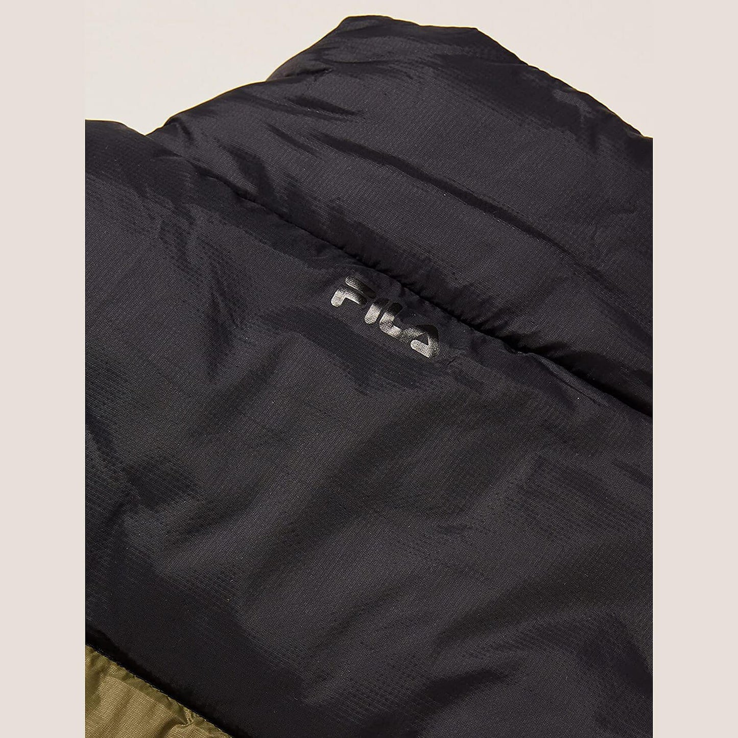 Zimná bunda Fila SOLLER puff jacket Burnt Olive-Black olivová