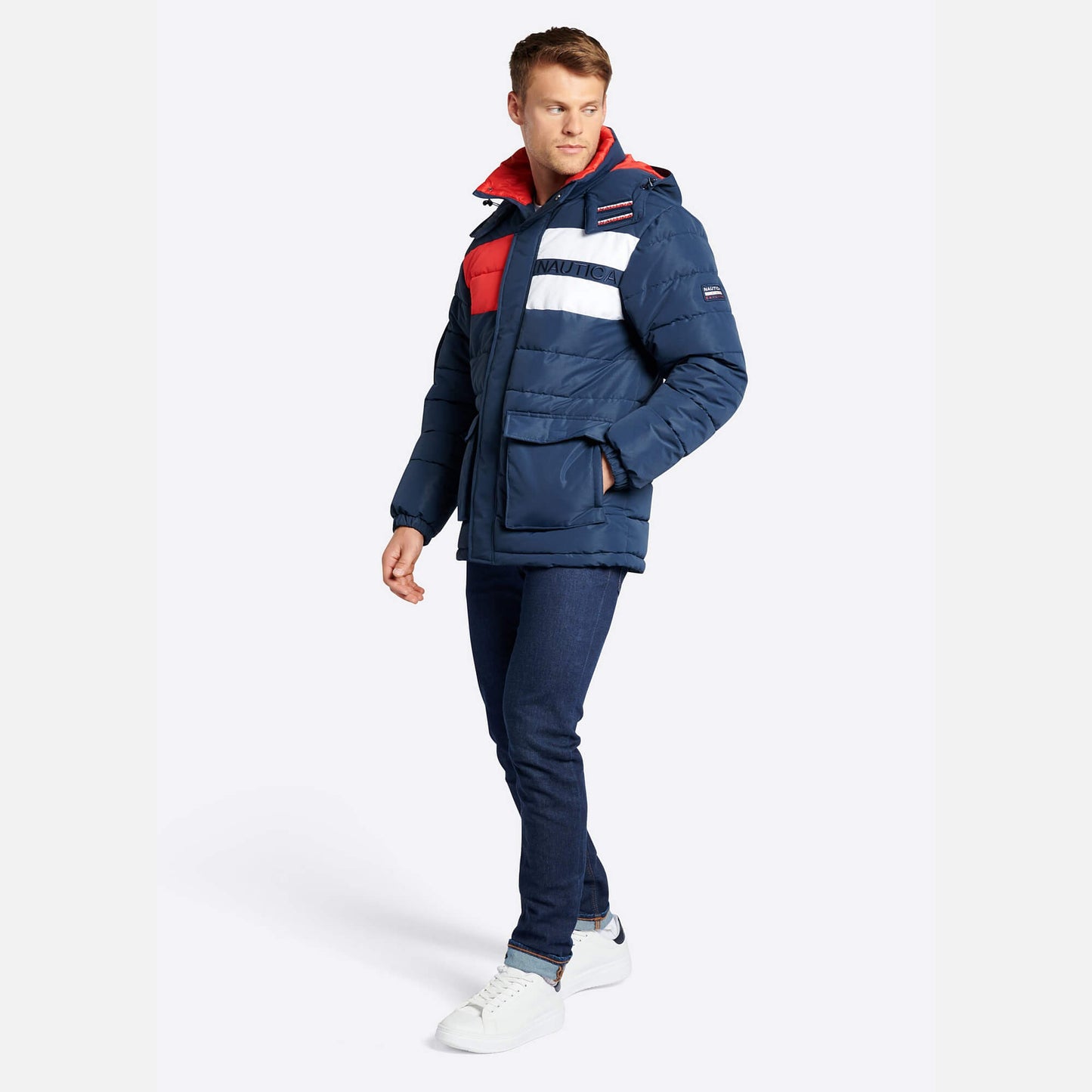 Zimná bunda Nautica Ain Padded Jacket tmavomodrá