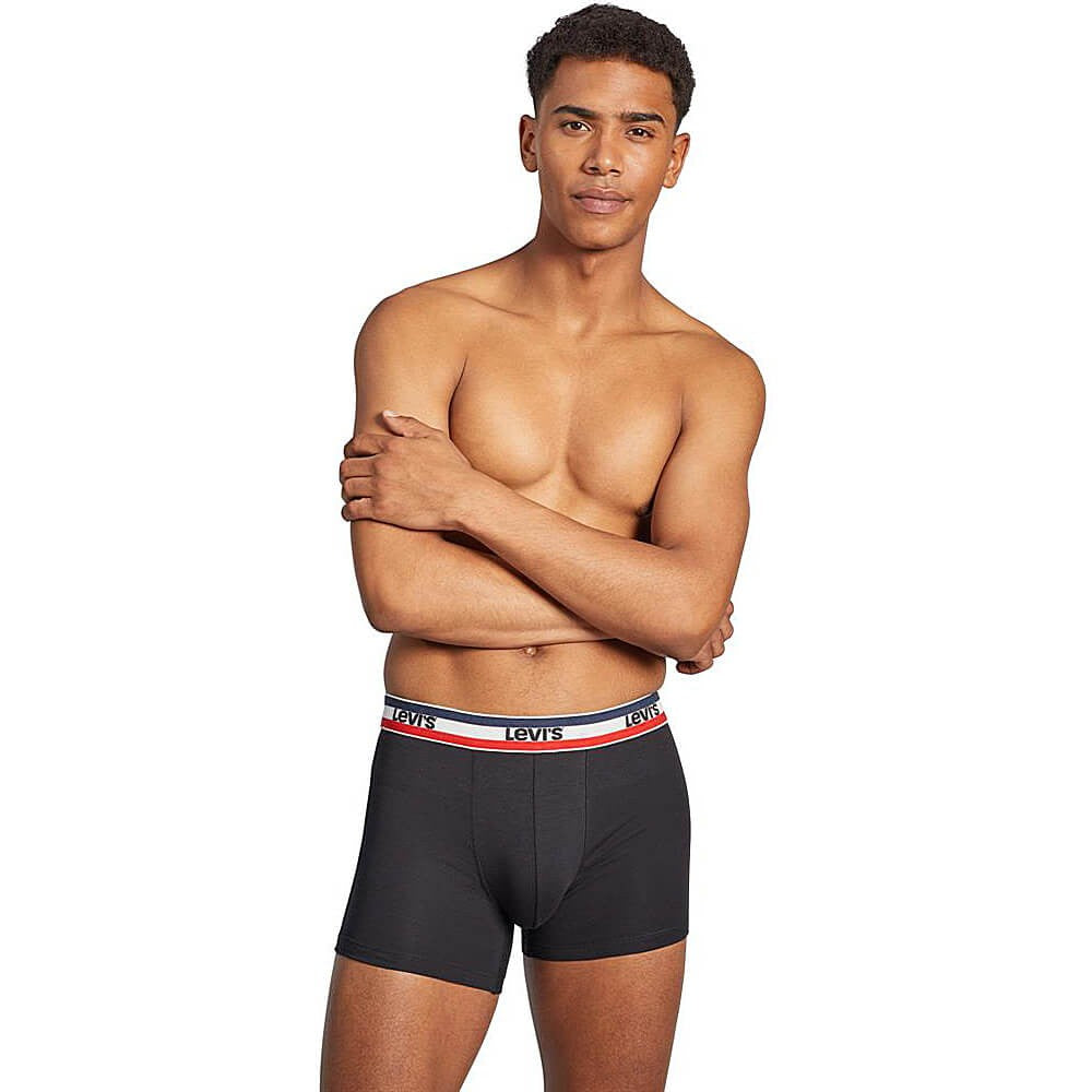 Súprava 3 kusov boxeriek Levi's® Sprtswr Logo Boxer Brief 3P zelená/šedá/tmavomodrá