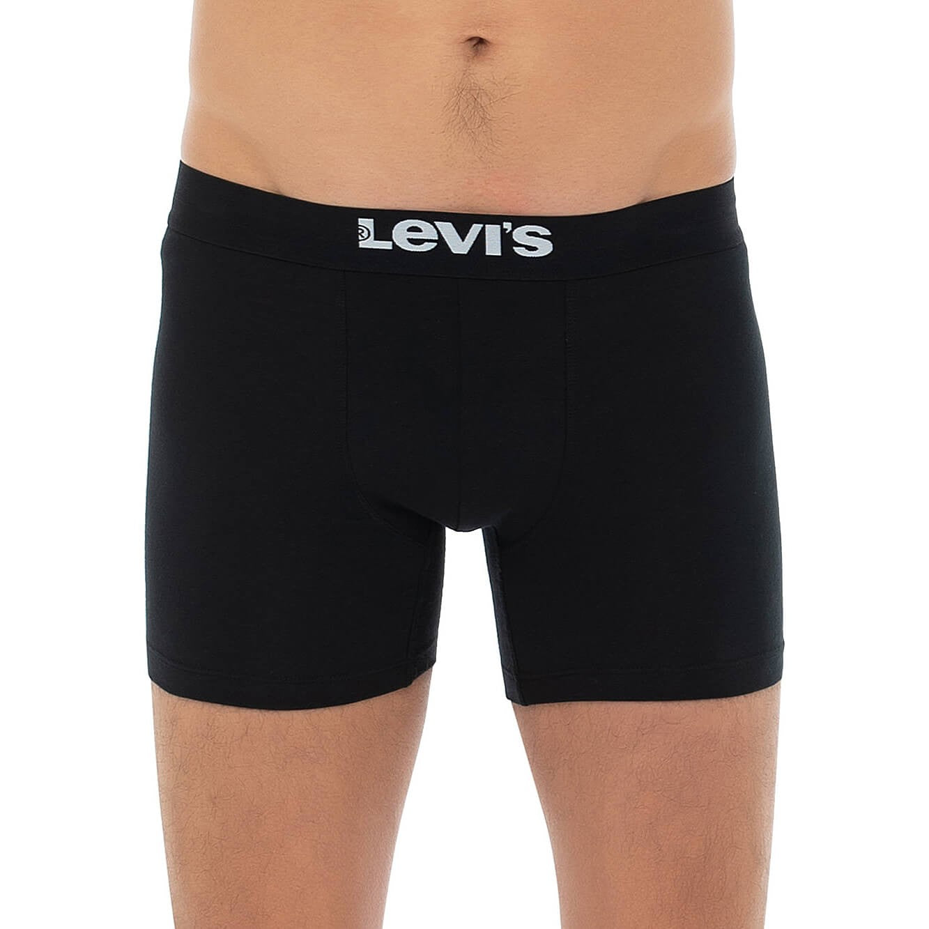 Súprava 2 kusov boxeriek Levi's® Solid Basic Boxer Brief Organic Co 2P čierna