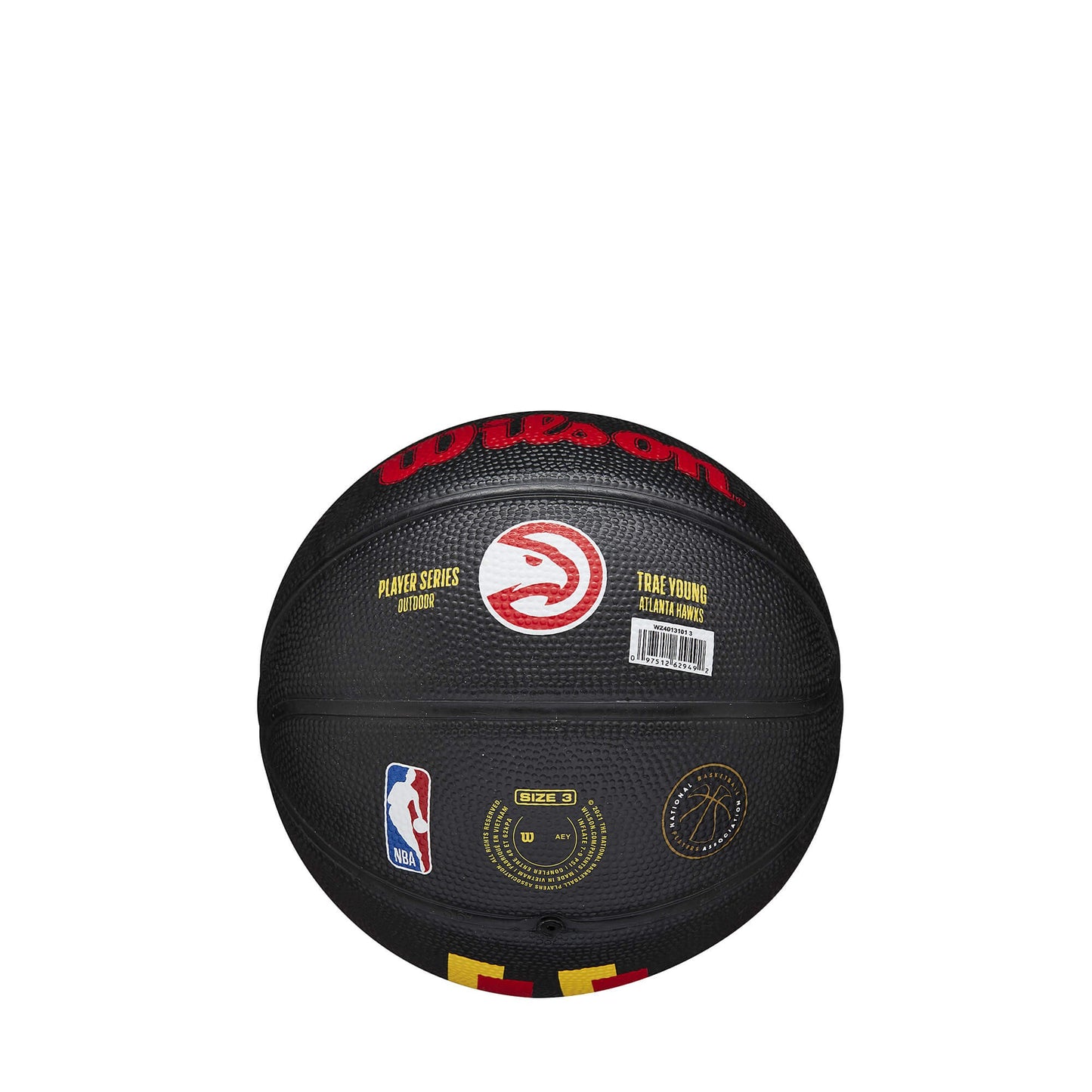 Wilson NBA Player Icon Mini Bskt. Trae Young (sz. 3) Red/Black
