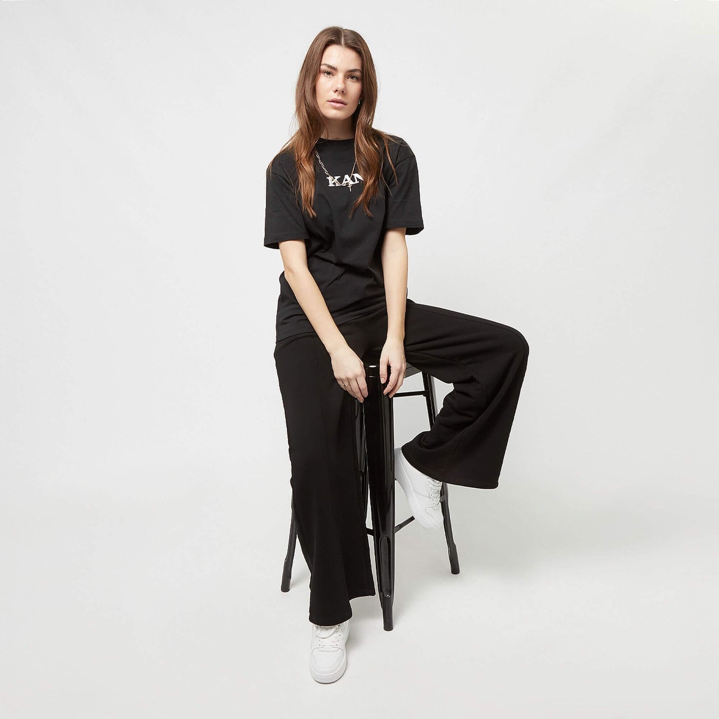 Dámske tepláky Karl Kani KK OG Wide Leg Sweat Pants čierne