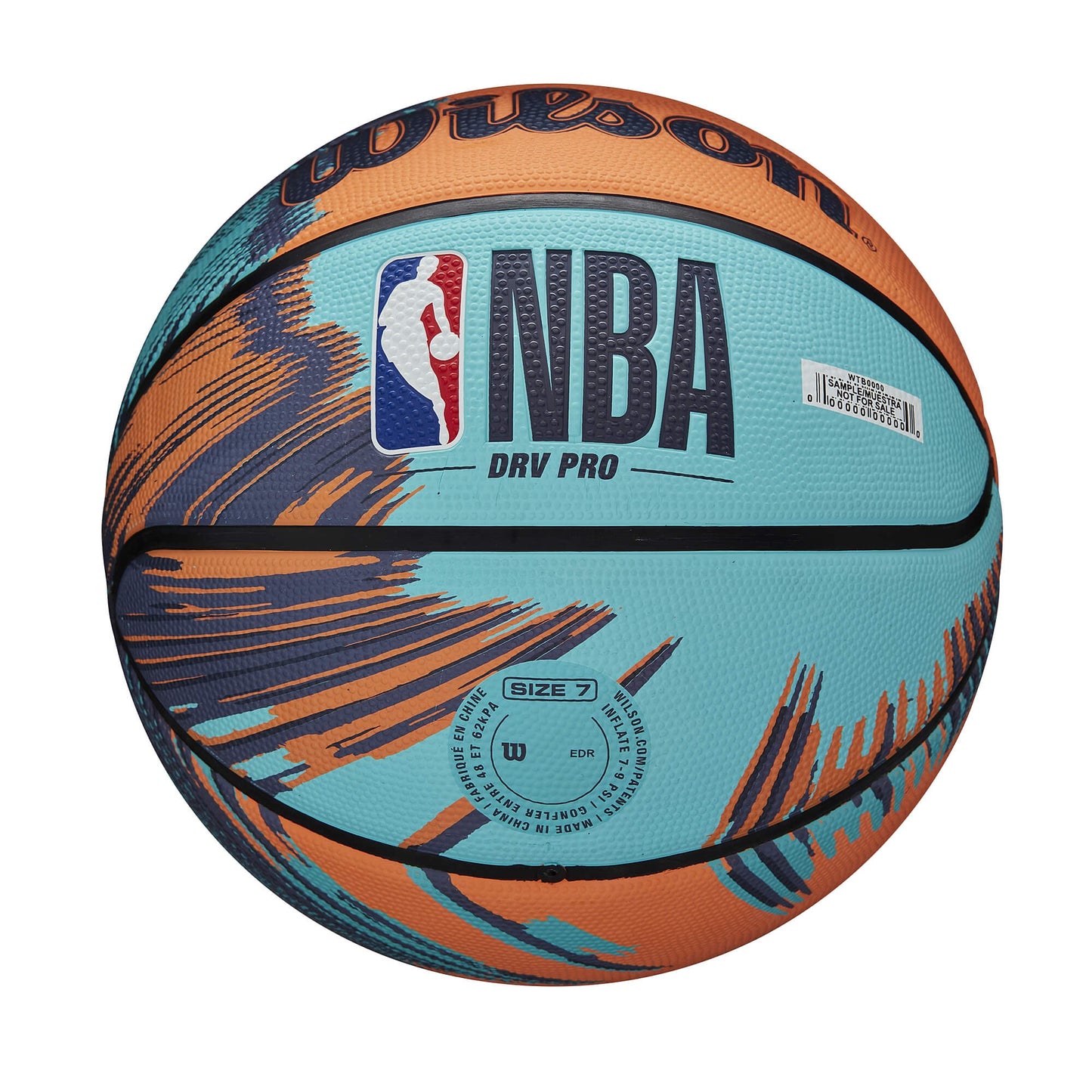Wilson NBA DRV PRO STREAK BSKT Blue/Orange (sz. 7)