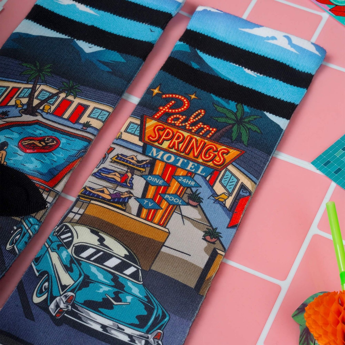 Ponožky American Socks Palm Springs Motel - Mid High viacfarebné