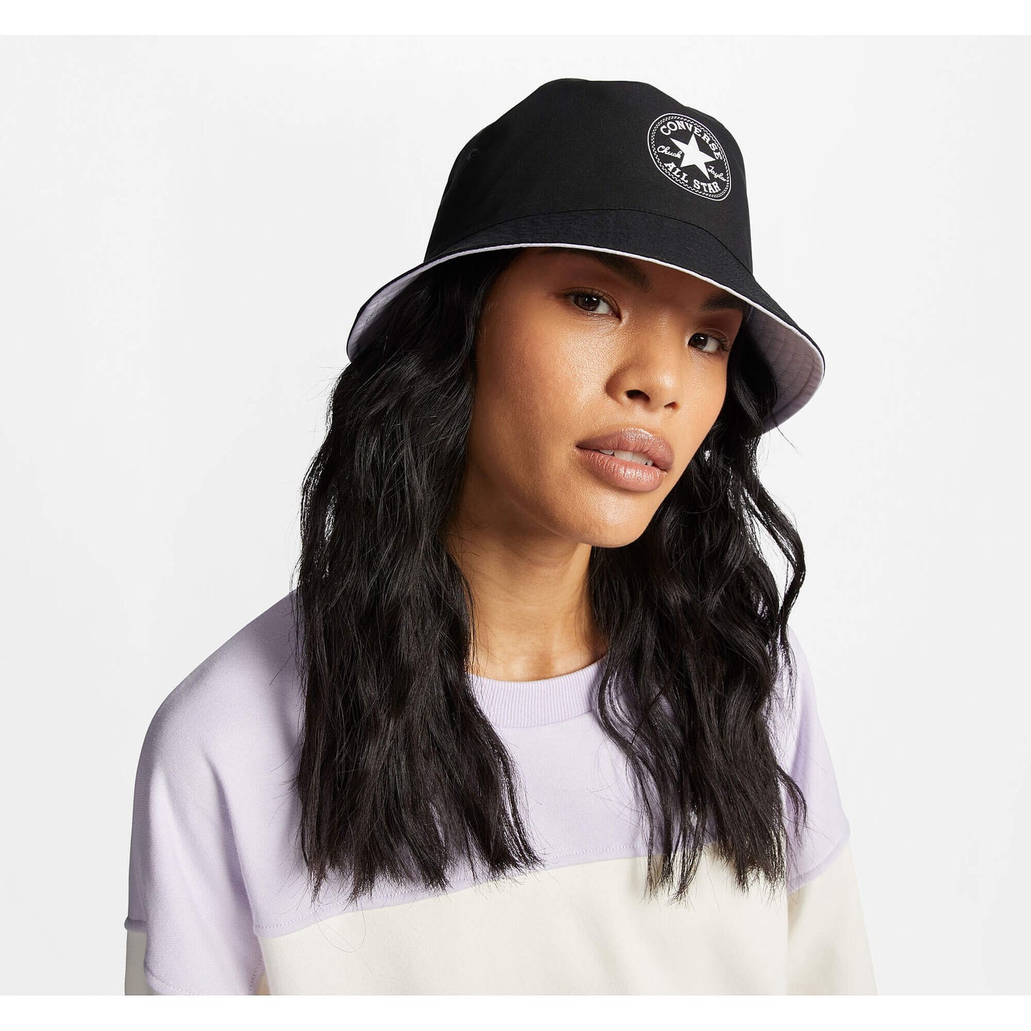 Converse All Star Patch Reversible Bucket Hat Vapor Violet/Black (Purple)