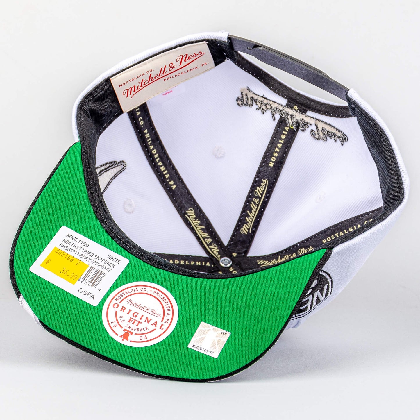 Šiltovka Mitchell & Ness NBA Fast Times Snapback Brooklyn Nets biela