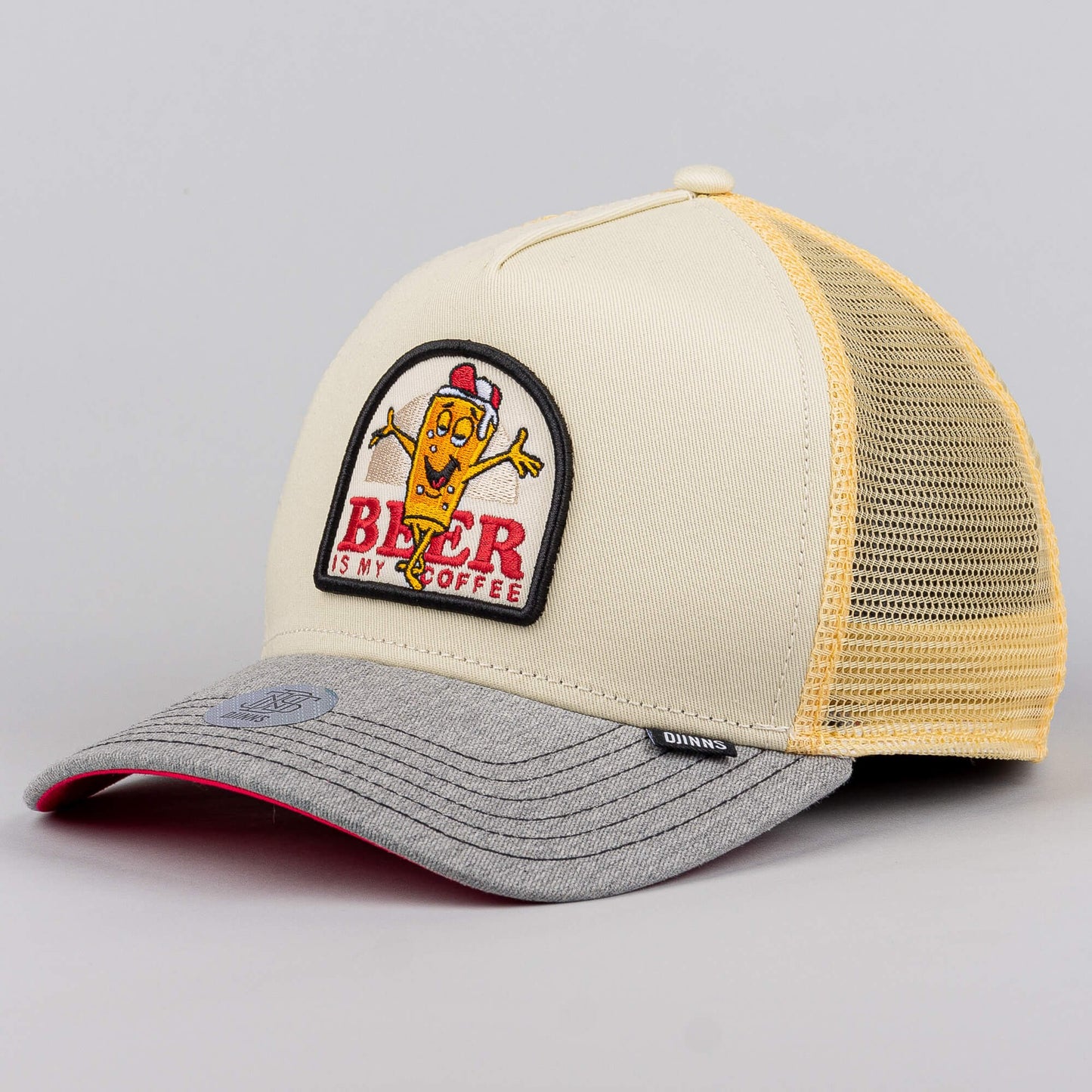 Šiltovka so sieťkou Djinn's Trucker Cap HFT Food Beer & Coffee heather grey
