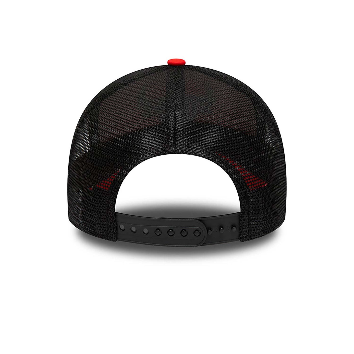 New Era NBA Chicago Bulls Team Camo Infill Red A-Frame Trucker Cap Red