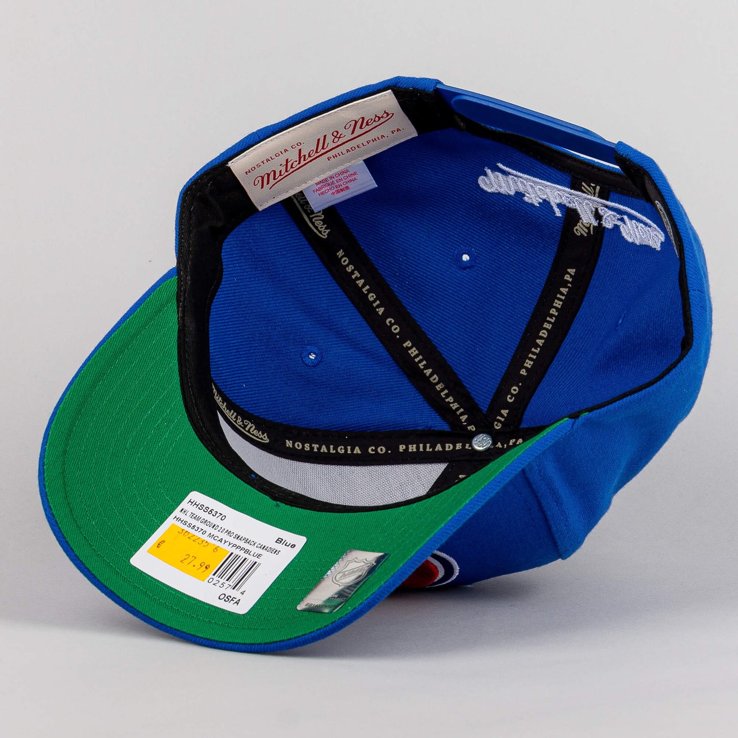 Mitchell & Ness NHL Team Ground 2.0 Pro Snapback Montreal Canadiens Blue