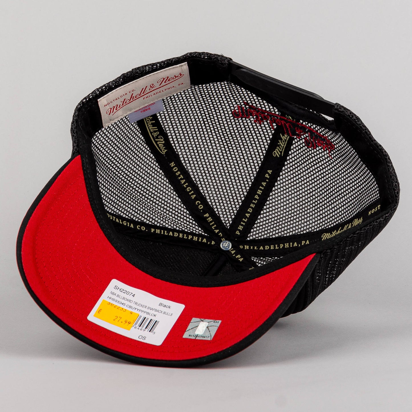 Mitchell & Ness NBA Billboard Trucker Snapback Chicago Bulls Black