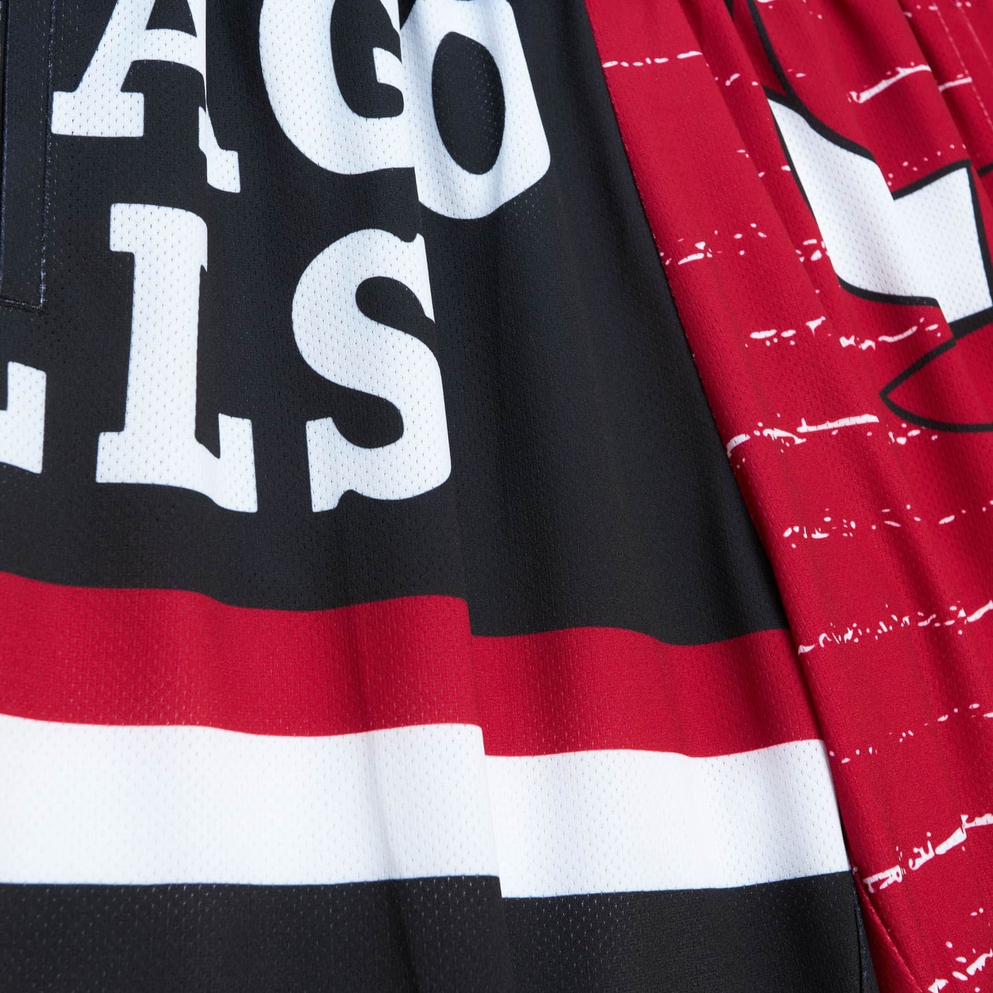 Basketbalové šortky Mitchell & Ness NBA Jumbotron 3.0 Shorts Chicago Bulls červeno/biele