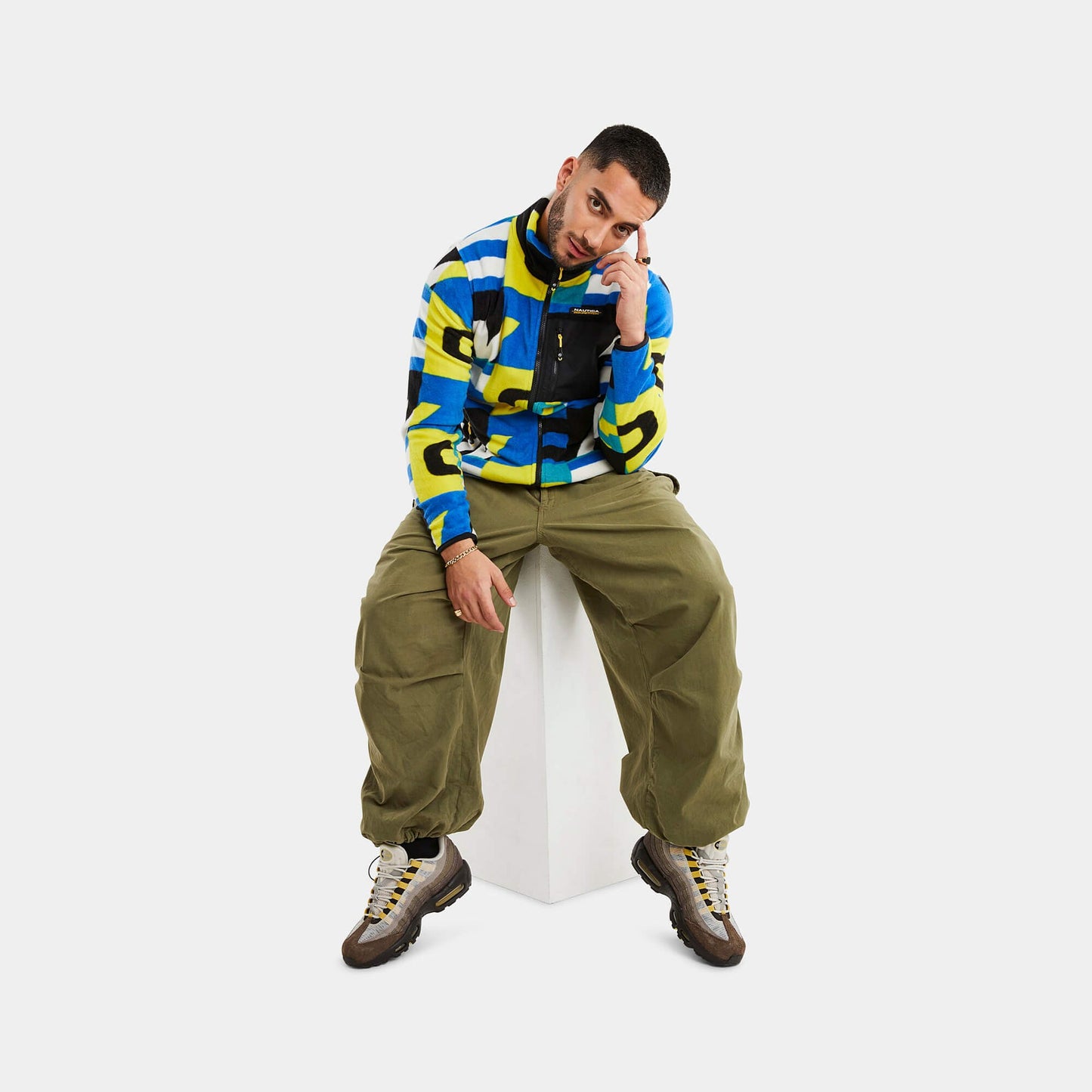 Flisová bunda Nautica Competition Diemen Jacket vzorovaná