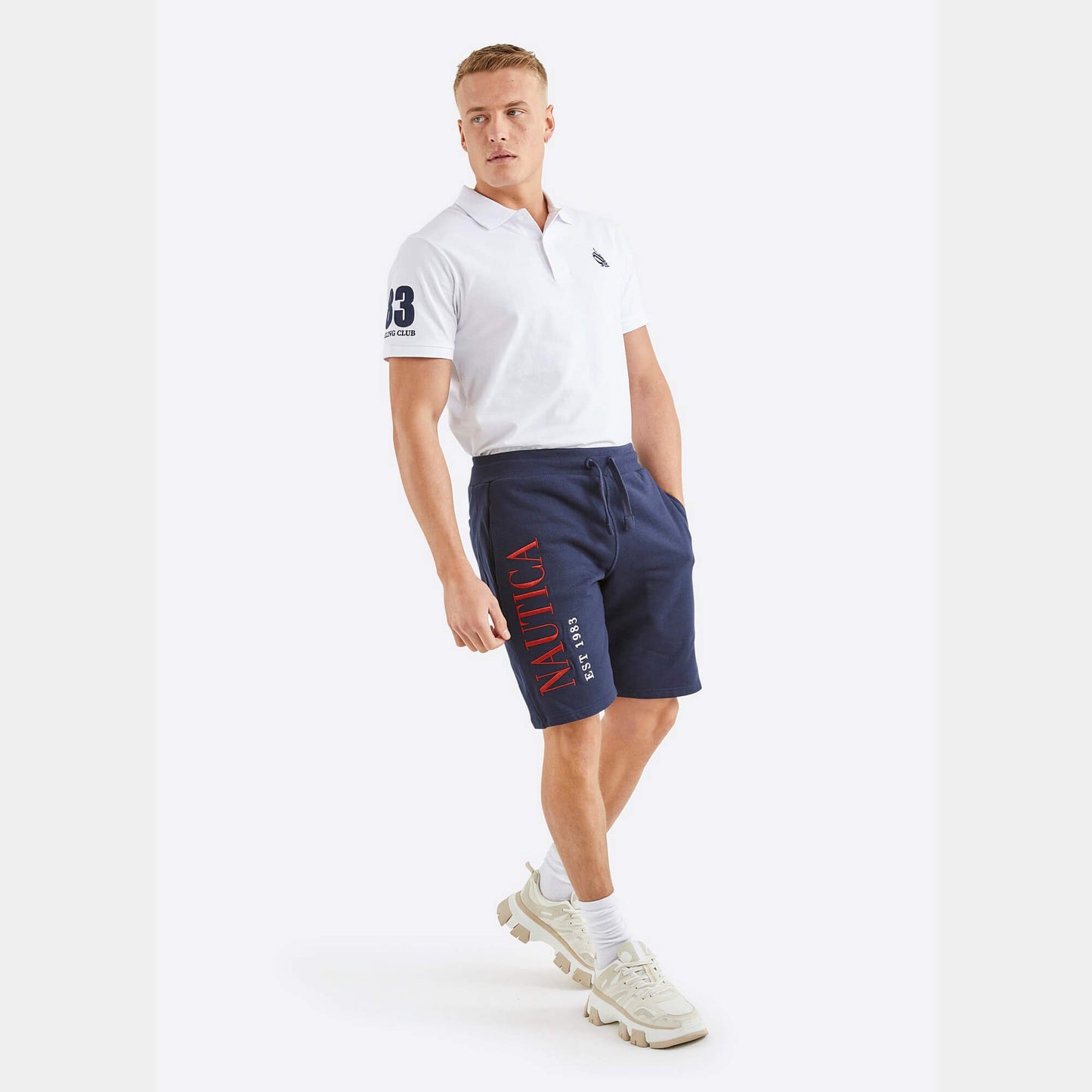 Šortky Nautica Locust Fleece Short tmavo modré