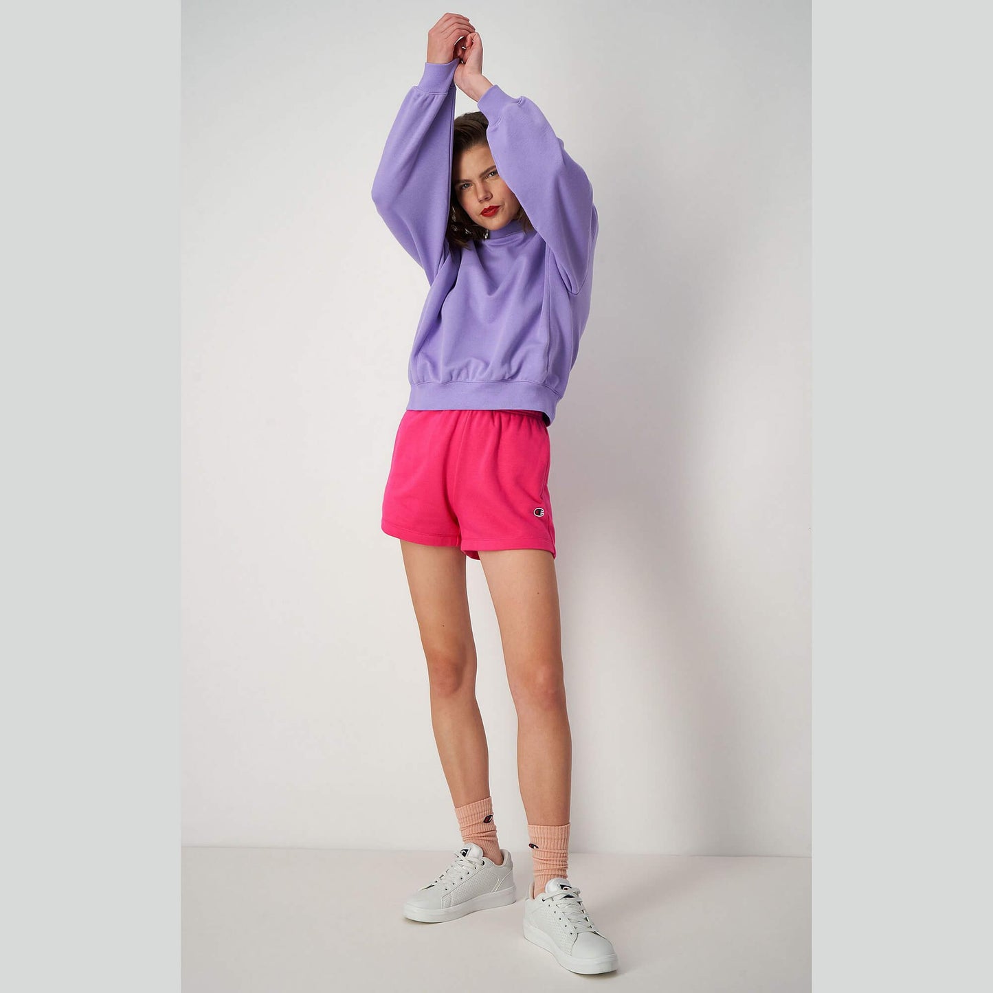 Dámske šortky Champion Wmns Knitted shorts ružové