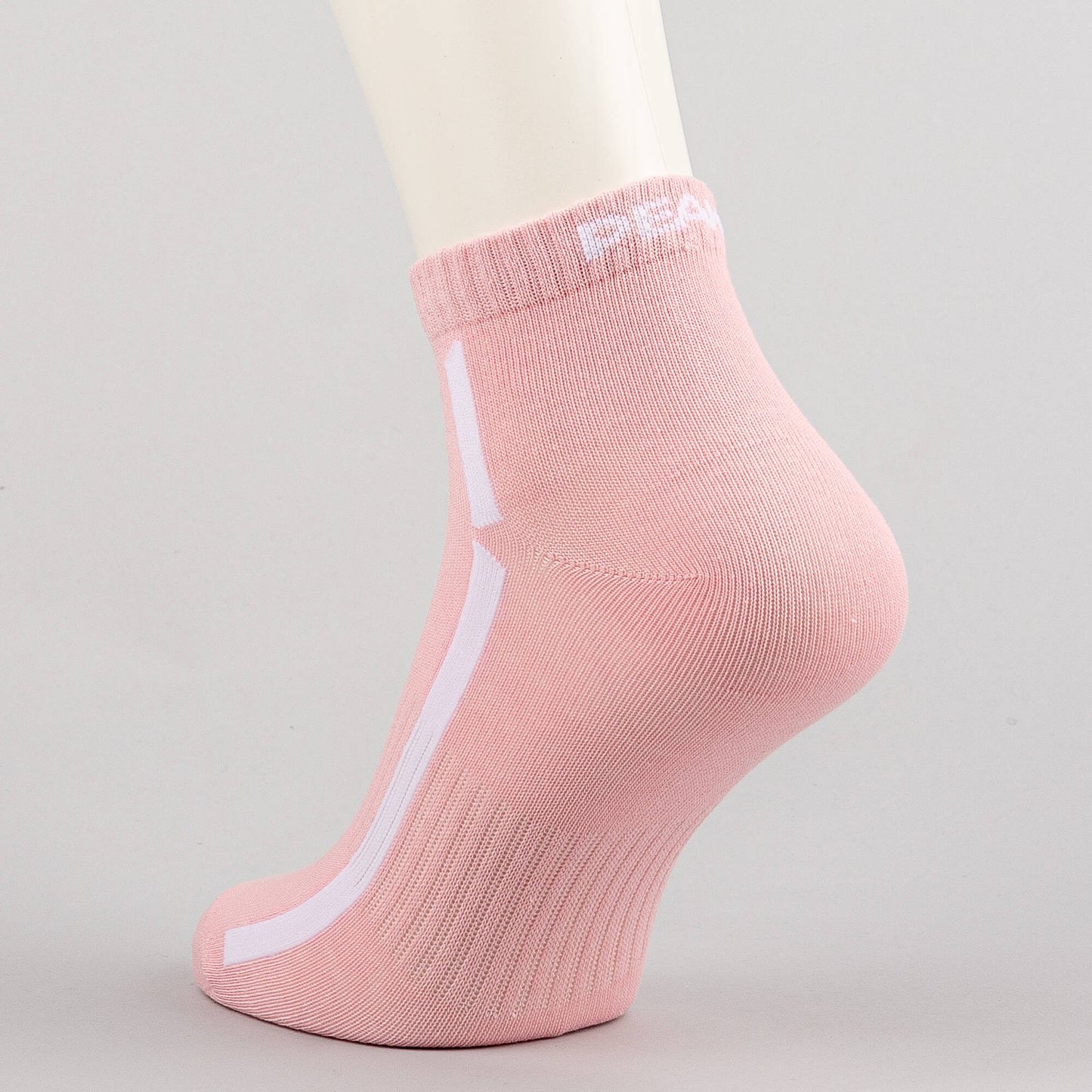 Peak Mideum Cut Socks Pink