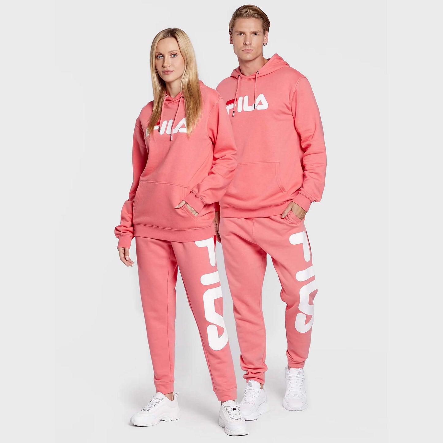 Unisex tepláky FILA BRONTE pants Tea ružové