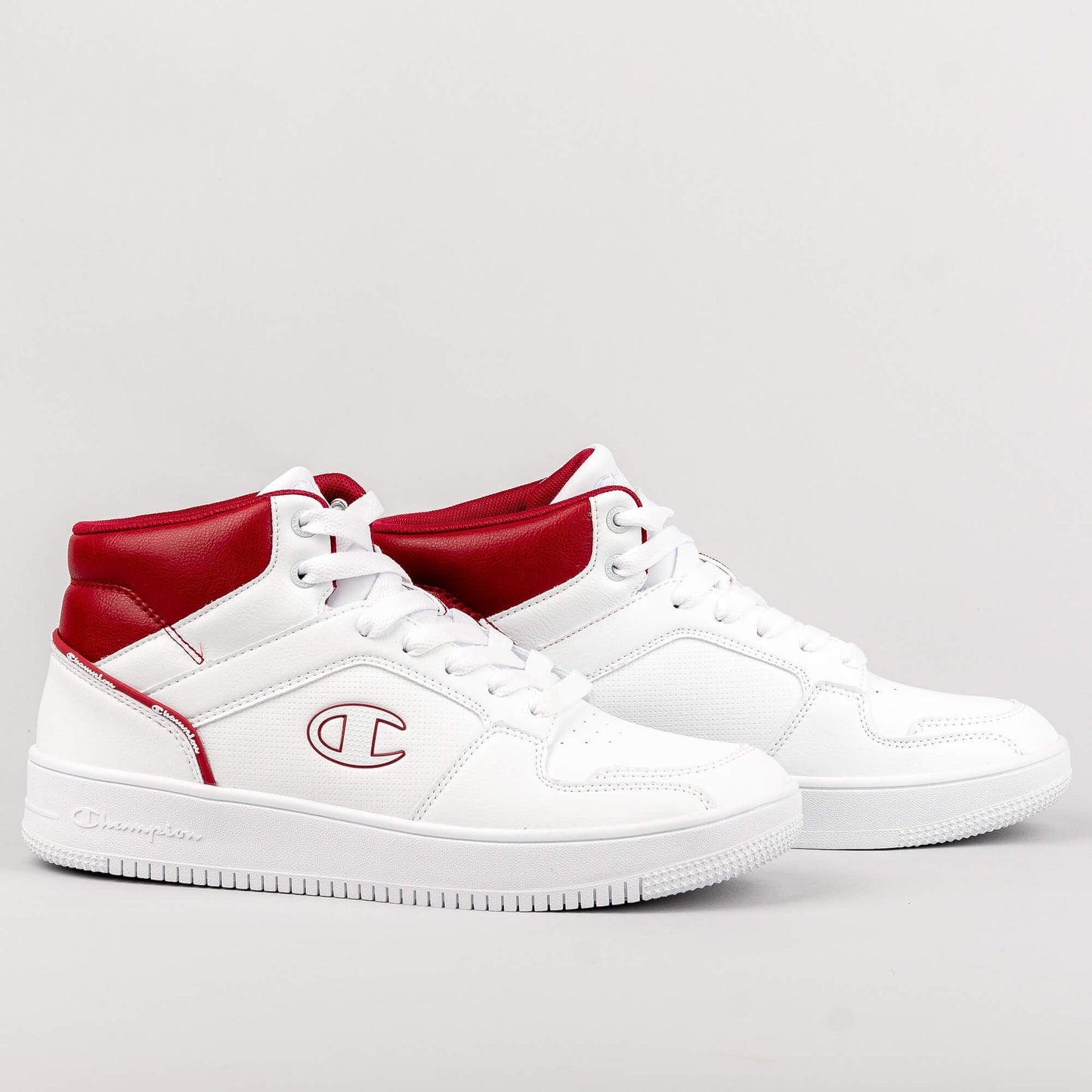 Champion Mid Cut Shoe Rebound 2.0 Mid Wht/Red