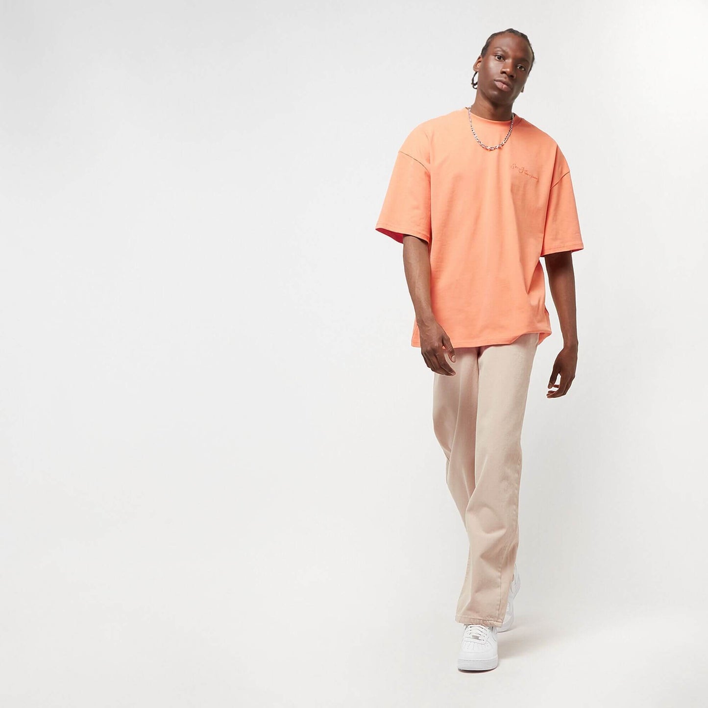 Sean John SJ Script Logo Backprint Peached Tee apricot
