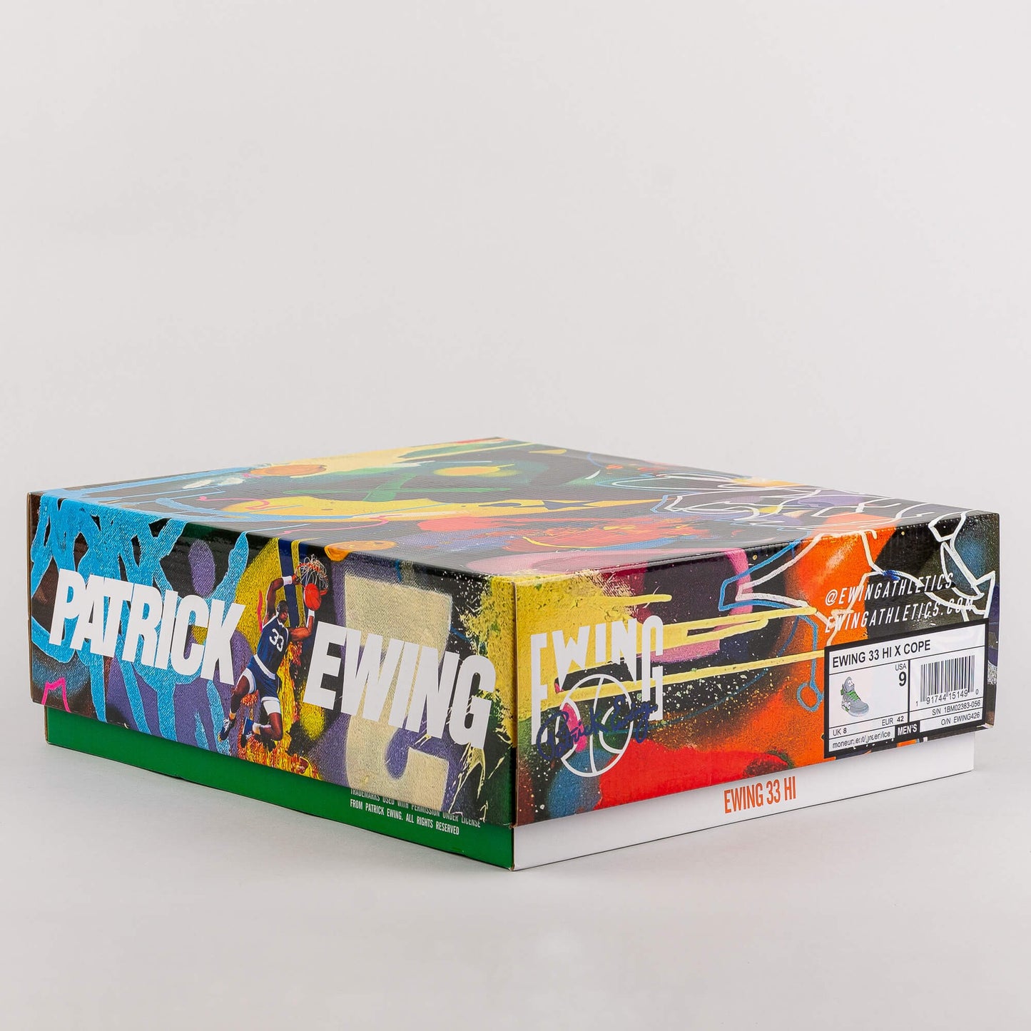Tenisky Ewing Athletics 33 HI x Cope Graffiti Artist moneument/green/ice