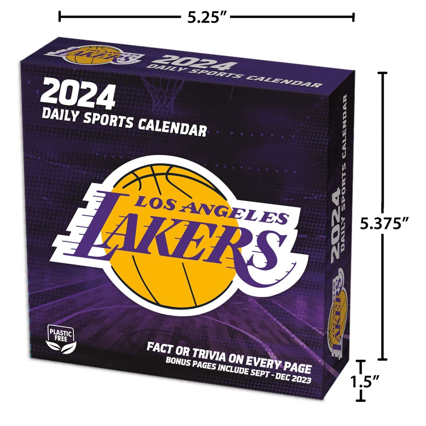TURNER SPORTS NBA 2024 BOX CALENDAR LOS ANGELES LAKERS