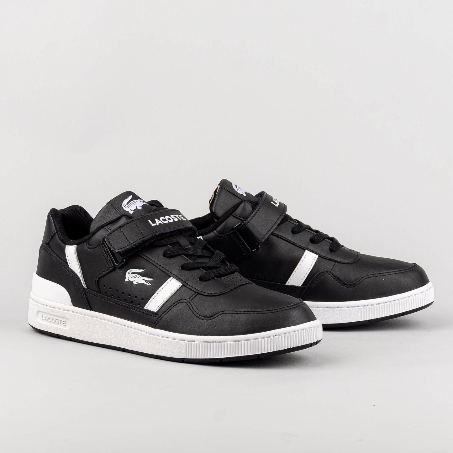 Tenisky LACOSTE T-CLIP VELCRO BLK/WHT