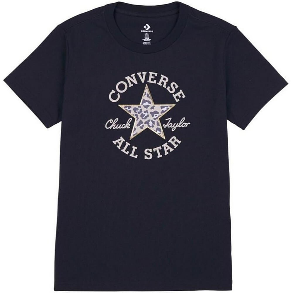 Converse Chuck Patch Leopard Infill Tee Black