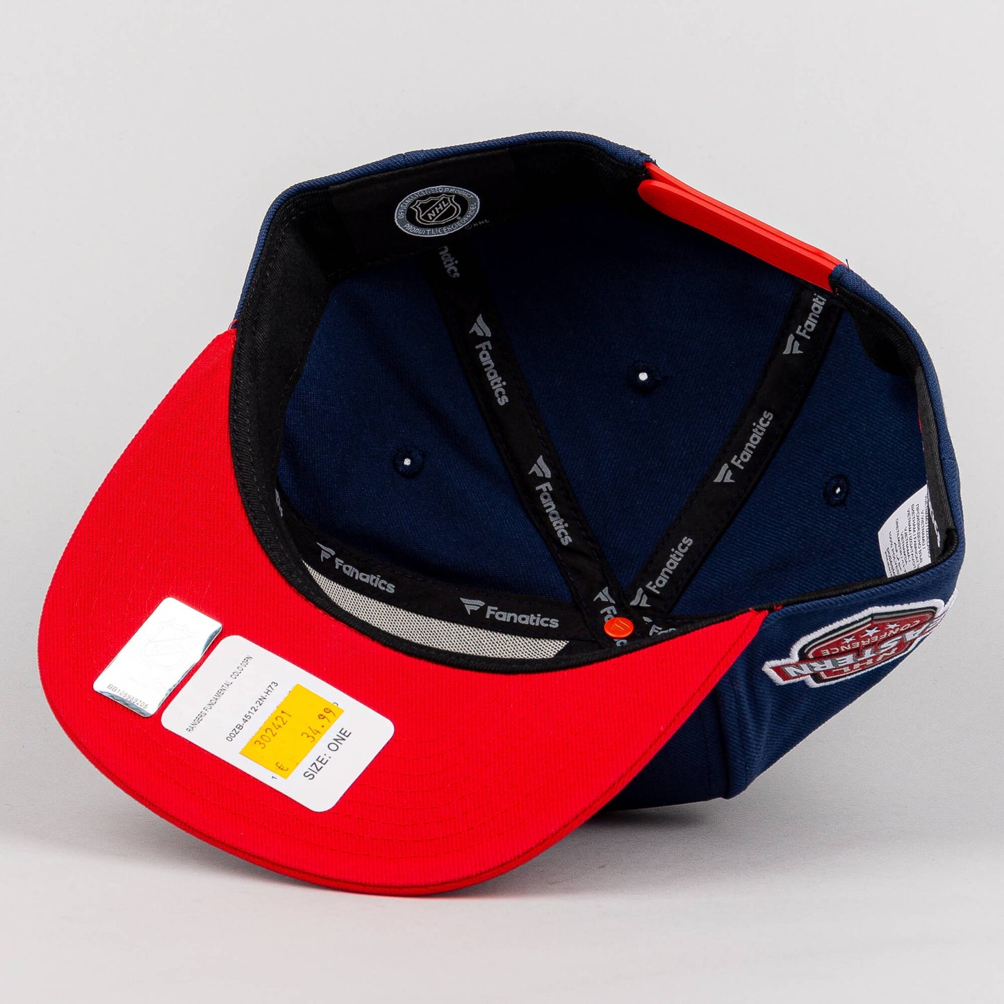 Šiltovka Fanatics NHL Fundamental Color Blocked Snapback New York Rangers modrá/červená