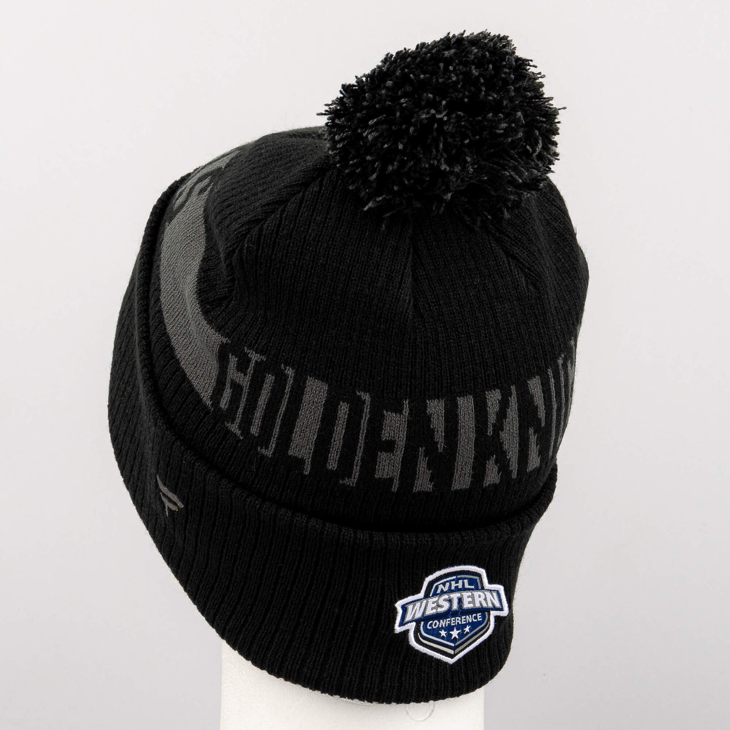 Zimná čiapka s brmbolcom Fanatics NHL Fundamental Beanie Cuff with Pom Vegas Golden Knights čierna