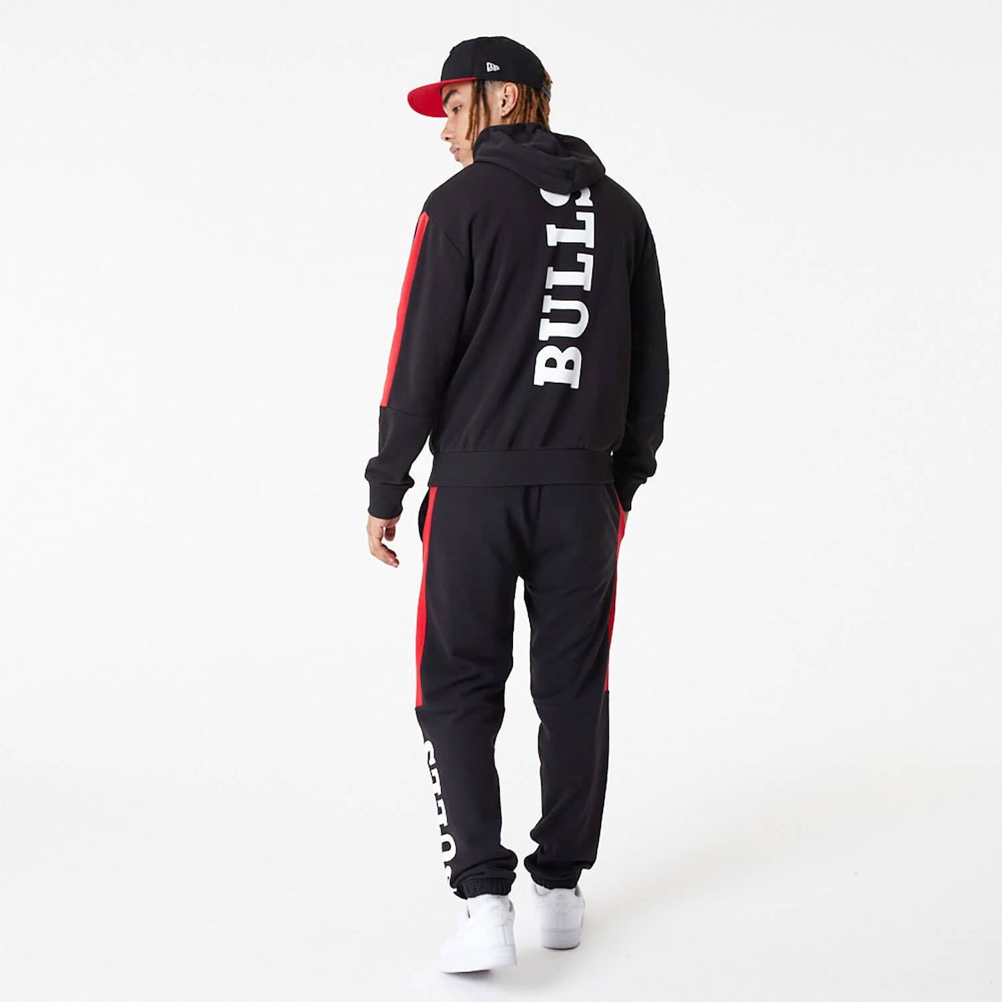 Unisex mikina s kapucňou New Era NBA Chicago Bulls NBA Colour Block Black Pullover Hoodie čierna