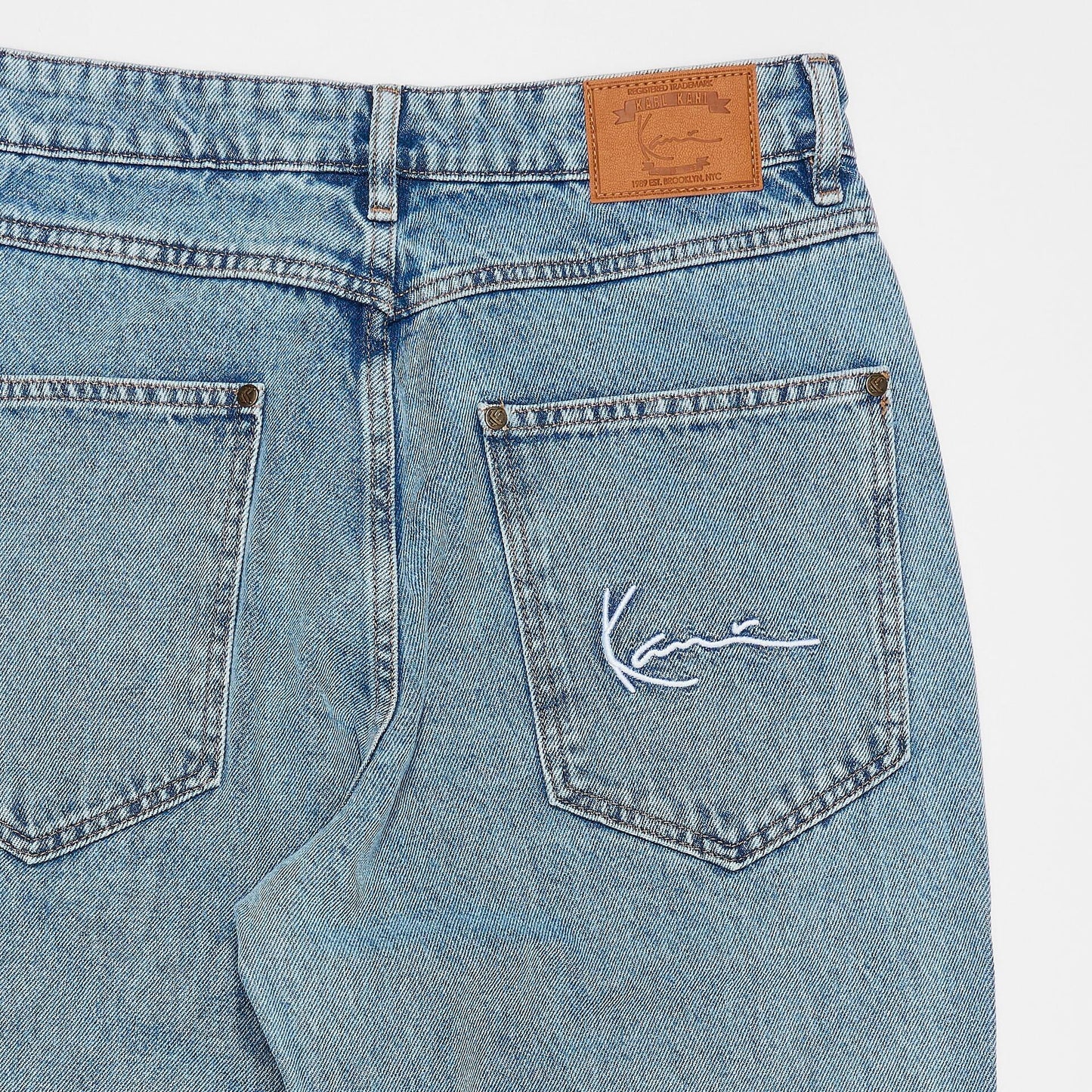Karl Kani KK Small Signature Tapered Five Pocket Denim vintage mid blu