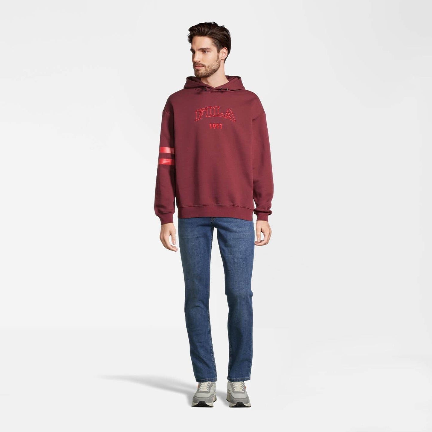 Mikina s kapucňou FILA TABRIZ hoody bordová