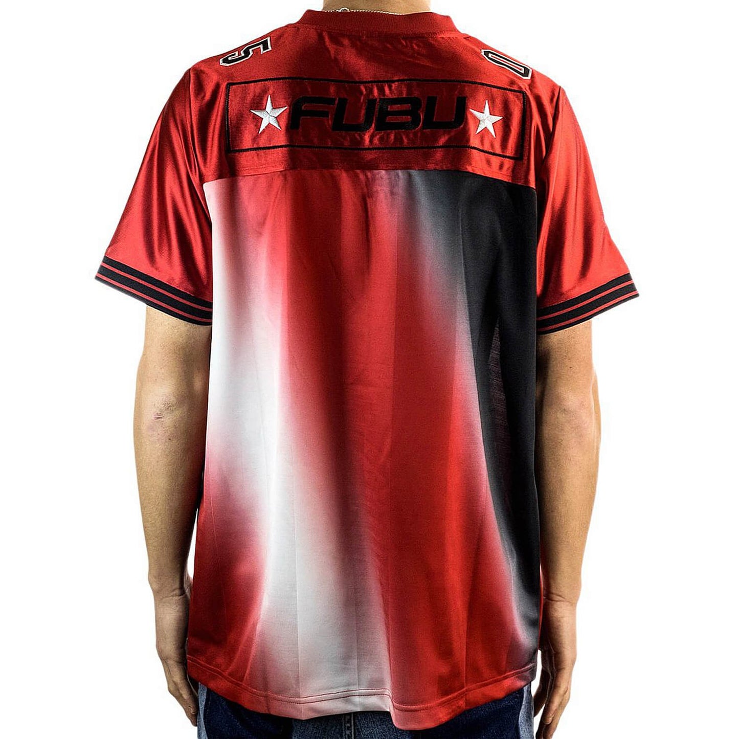 FUBU Corporate Gradient Football Jersey red/black/white