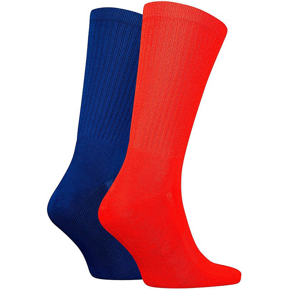 Ponožky Levis Regular Cut Sport Tonal Logo 2 páry červené/modré