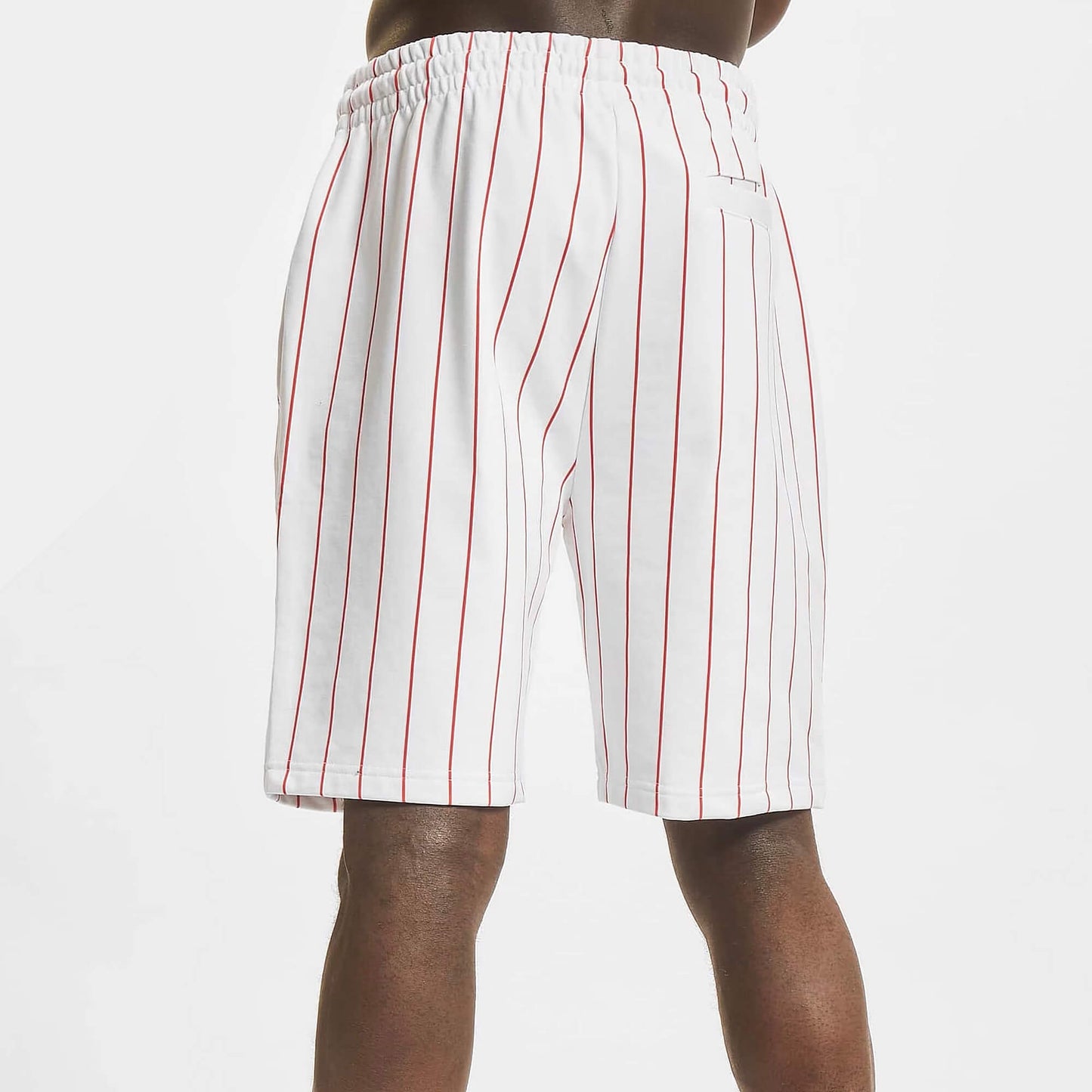 Šortky Karl Kani KK Autograph Pinstripe Sweatshorts červené