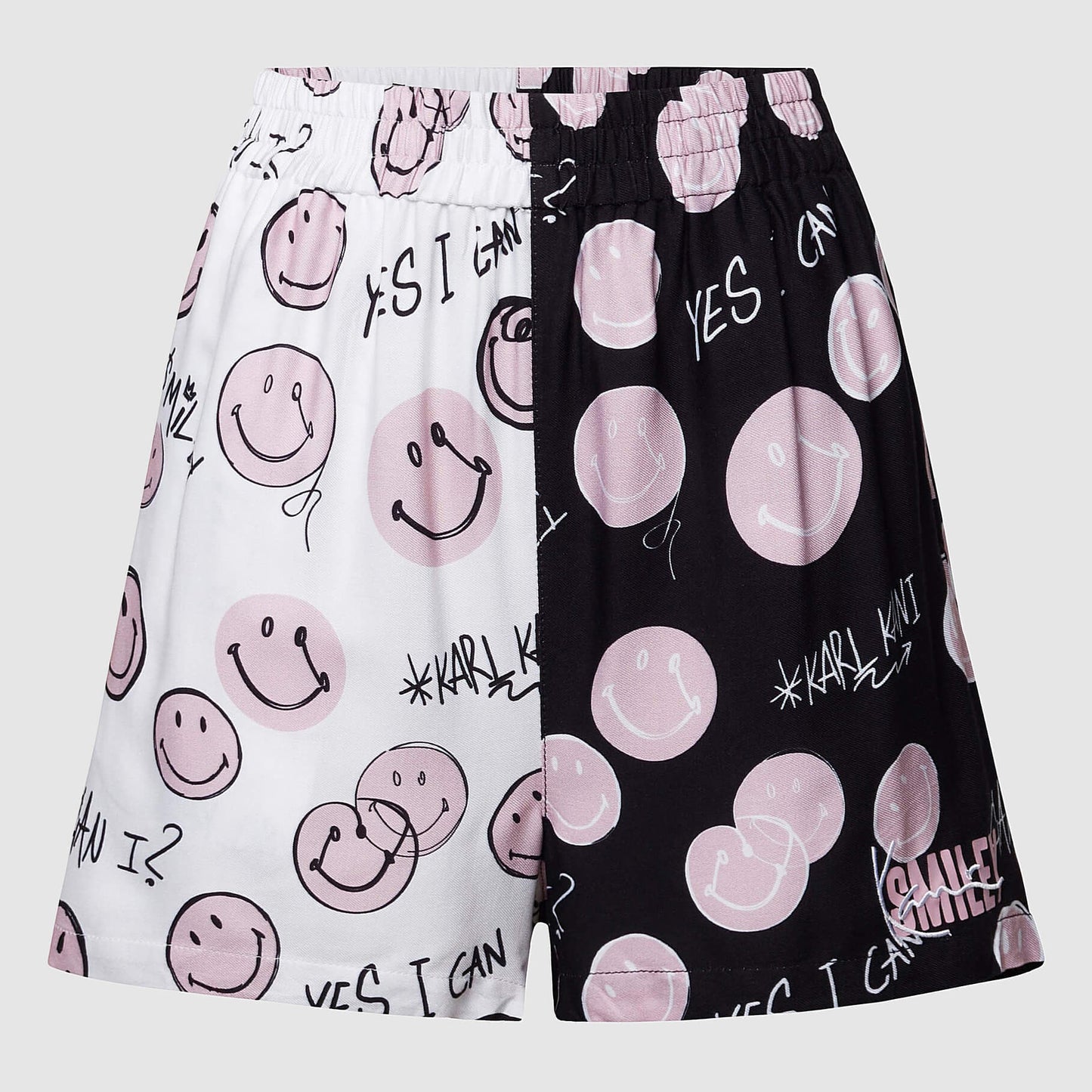 Karl Kani KK Small Signature Block Smiley Resort Shorts black